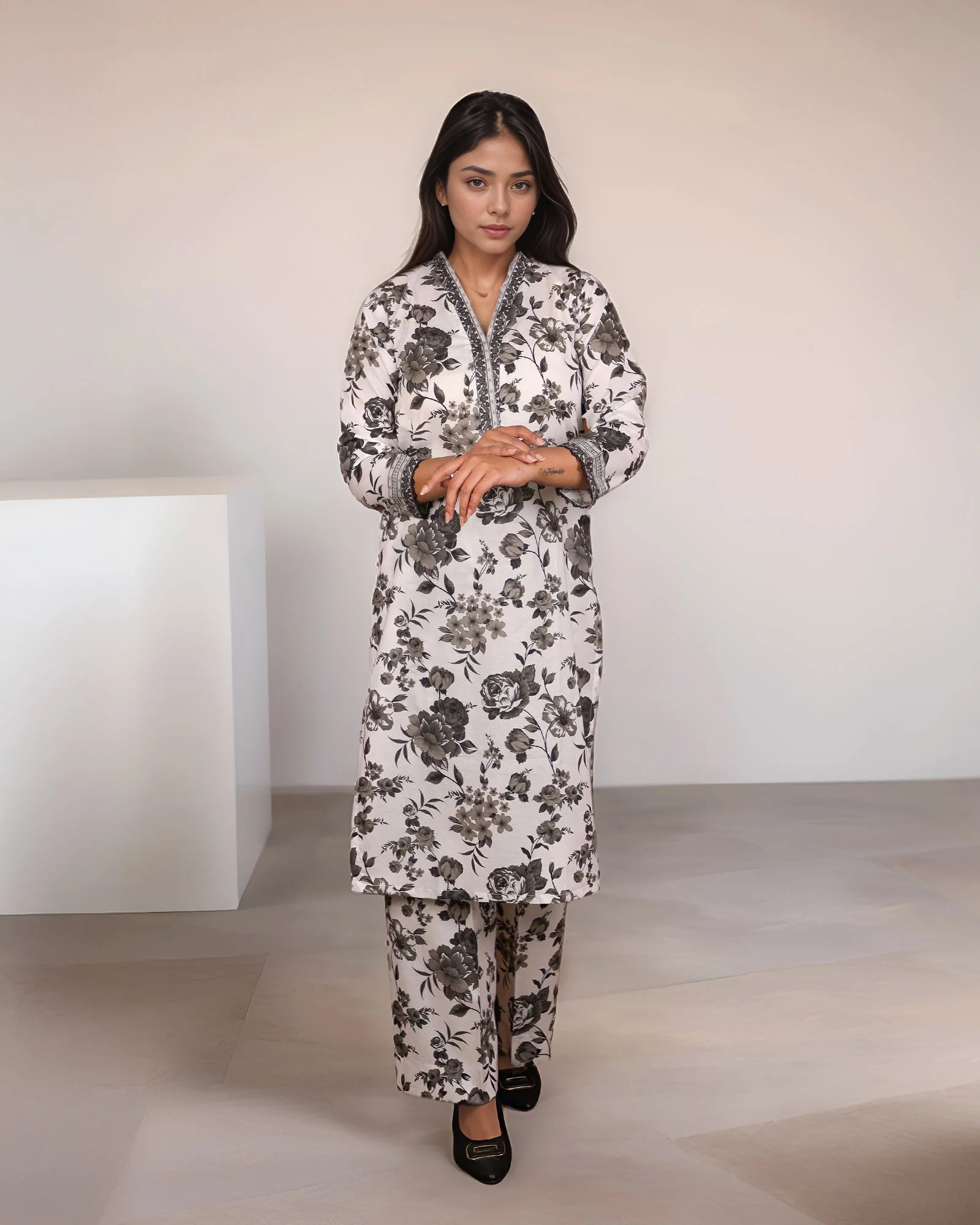 SP-2-Piece Ready-to-Wear Cotton Suit
