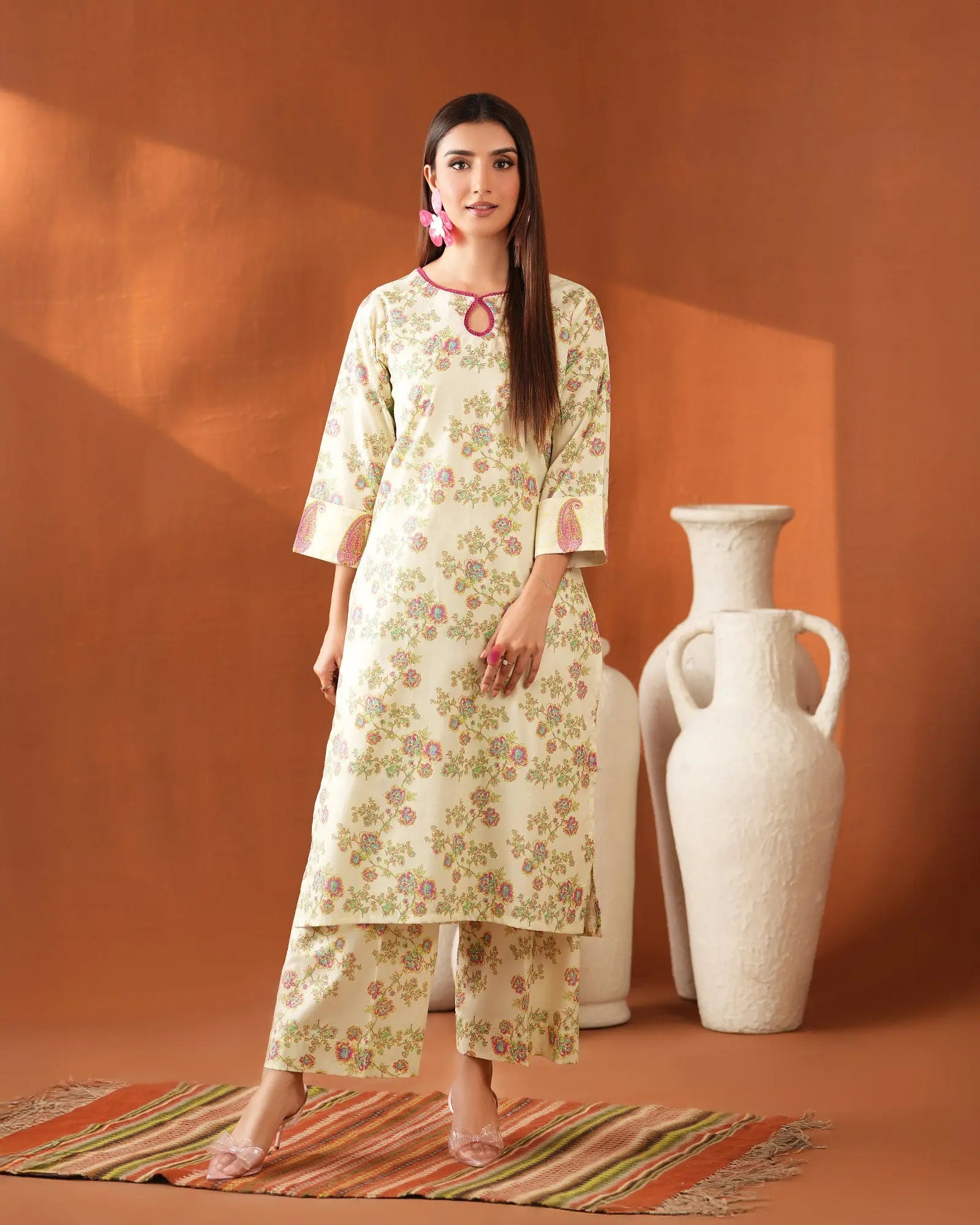 SP-2-Piece Ready-to-Wear Cotton Suit