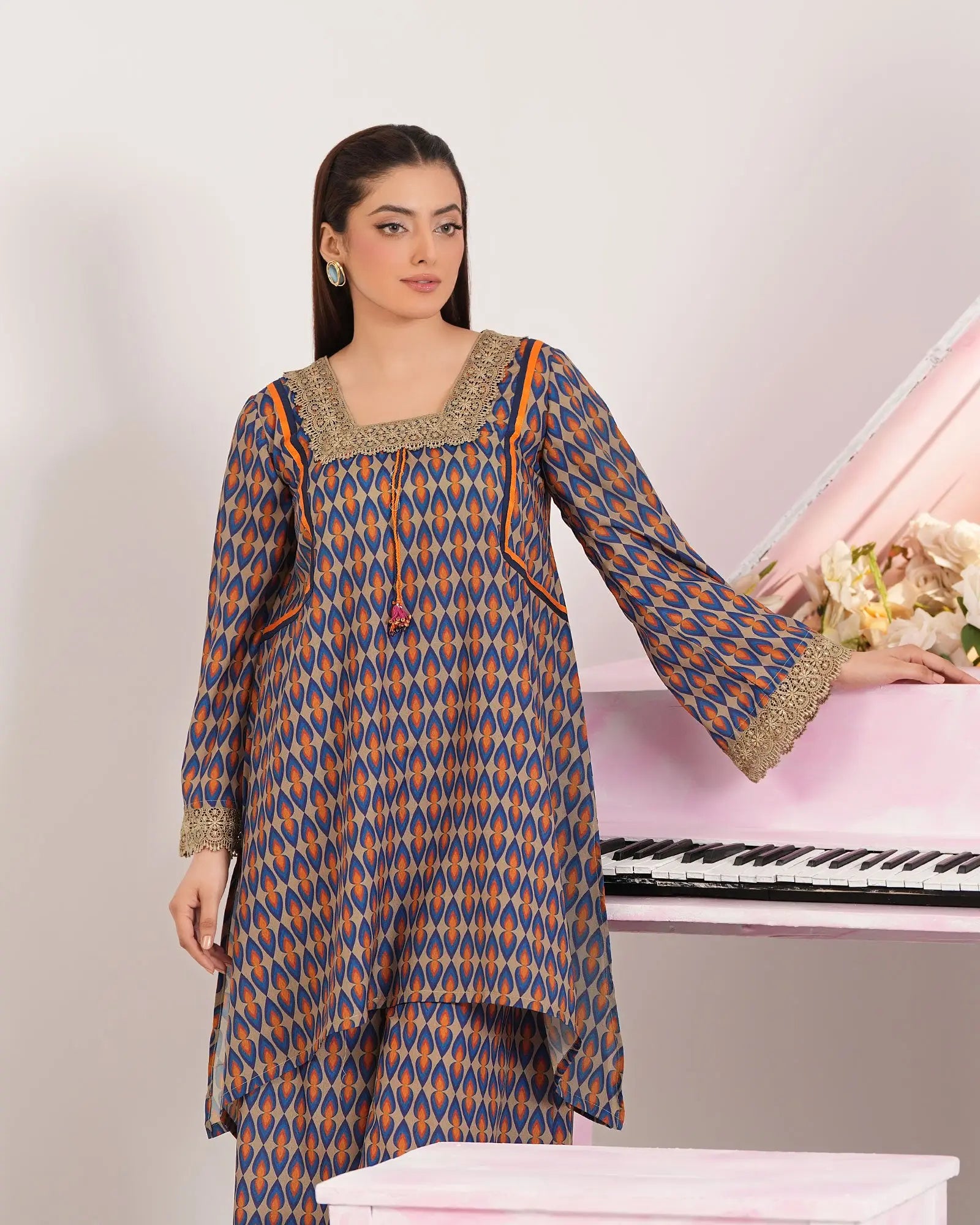 SP-2-Piece Ready-to-Wear Cotton Suit