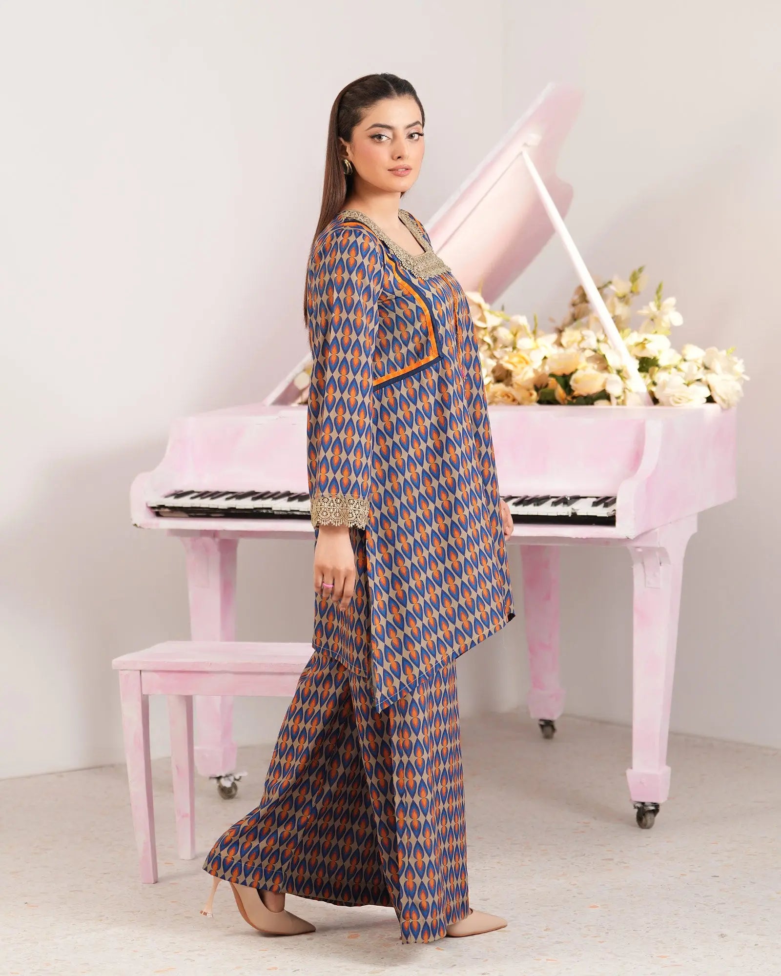 SP-2-Piece Ready-to-Wear Cotton Suit