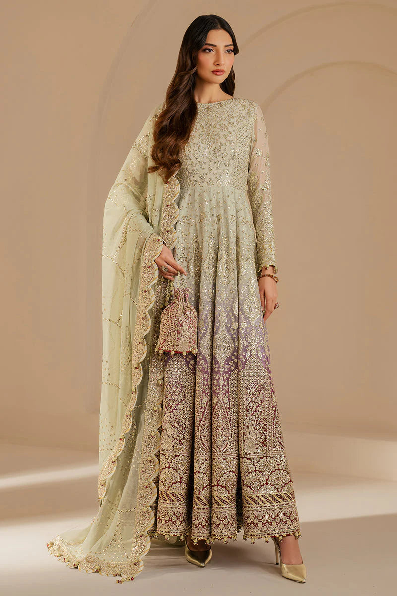 Jazmin Wedding Formal Embroidered Chiffon Unstitched 3Pc
