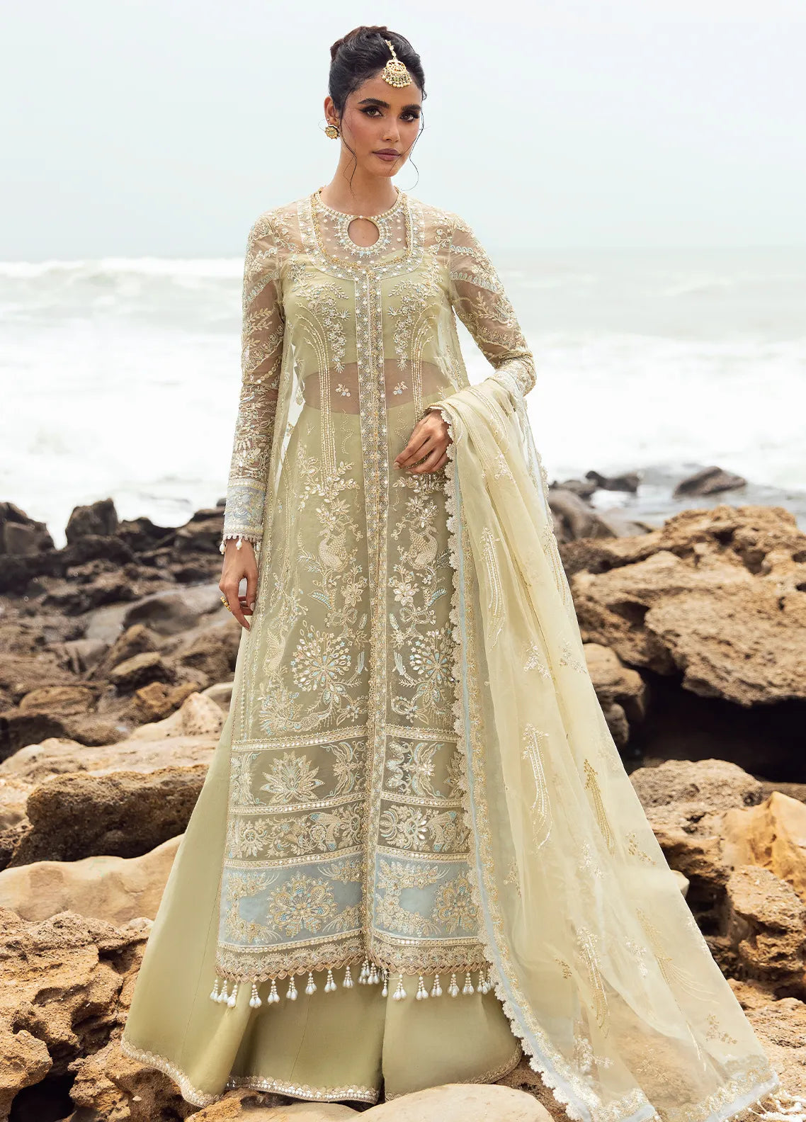 Dastangoi by Afrozeh Embroidered Suits Unstitched 3 Piece  AWE-09 Leela