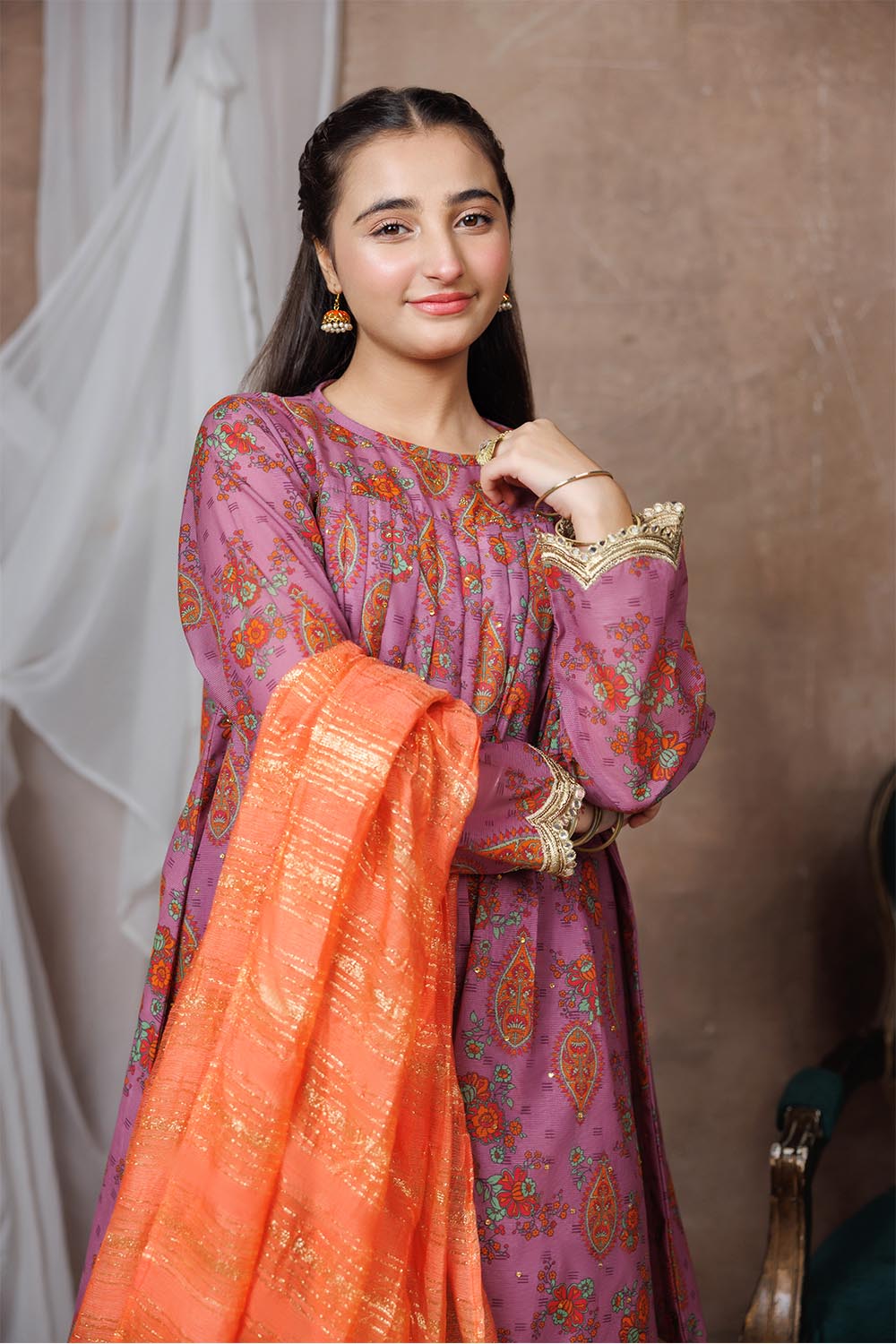 Senorita-|  Purple & Multicolor | Formal 3 Piece Suit