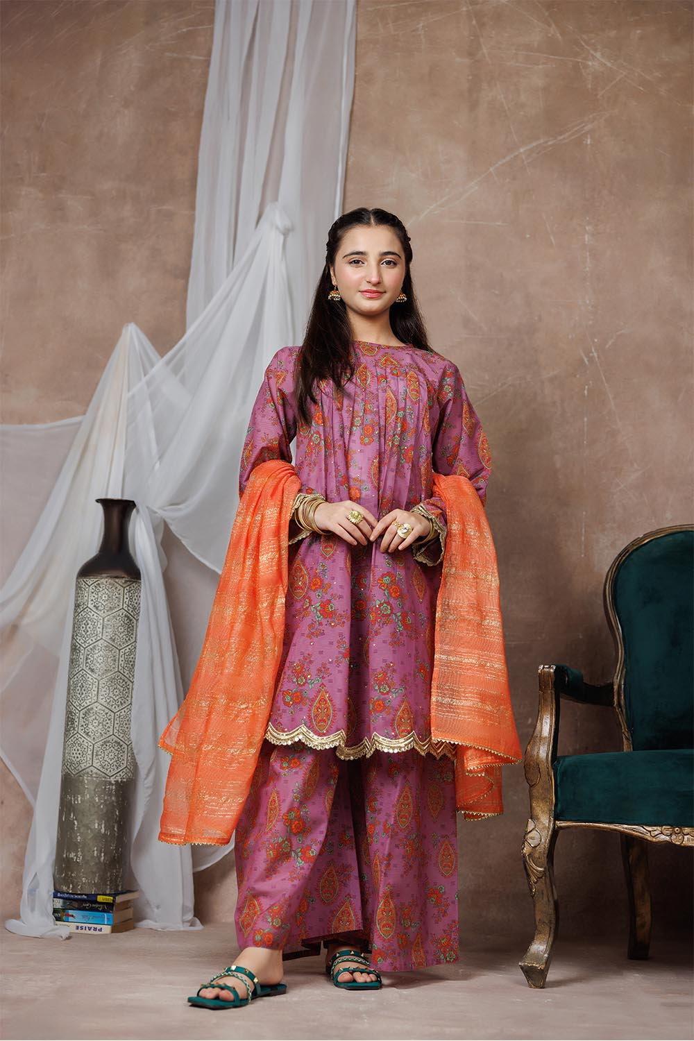 Senorita-|  Purple & Multicolor | Formal 3 Piece Suit