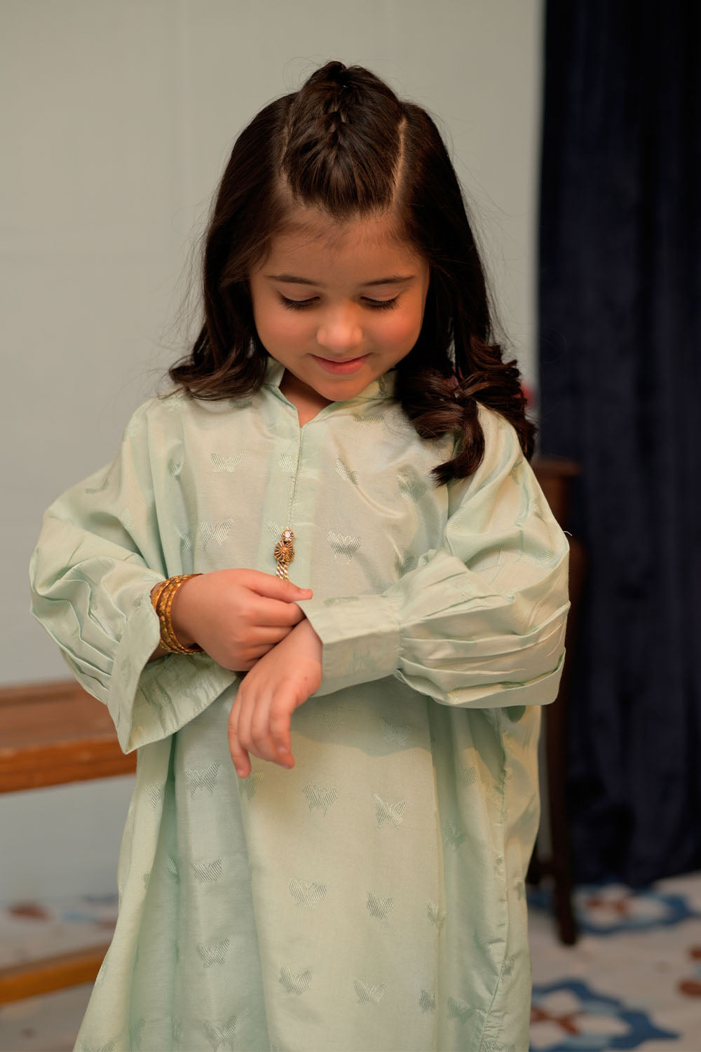 SN-02840 | Sea Green | Casual Plus 3 Piece Suit | Viscose Jacquard