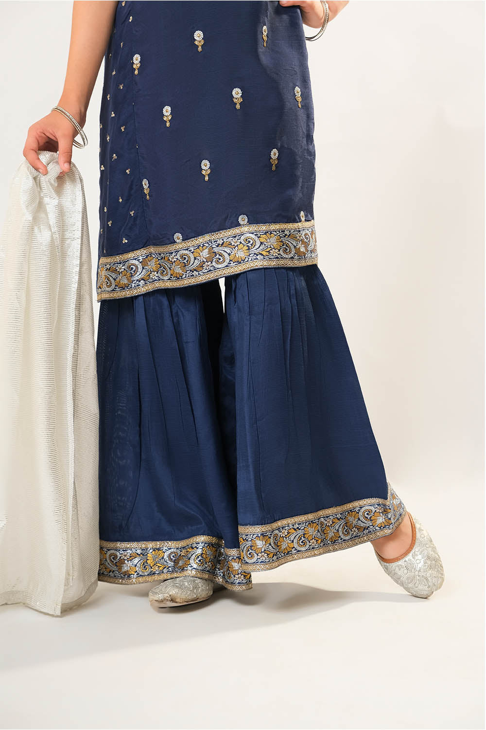 Senorita  | Blue & Multicolor | Formal 3 Piece Suit |