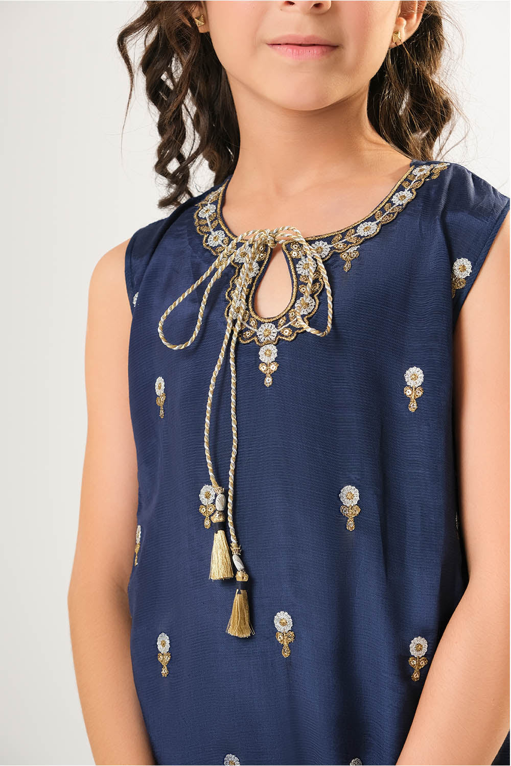 Senorita  | Blue & Multicolor | Formal 3 Piece Suit |