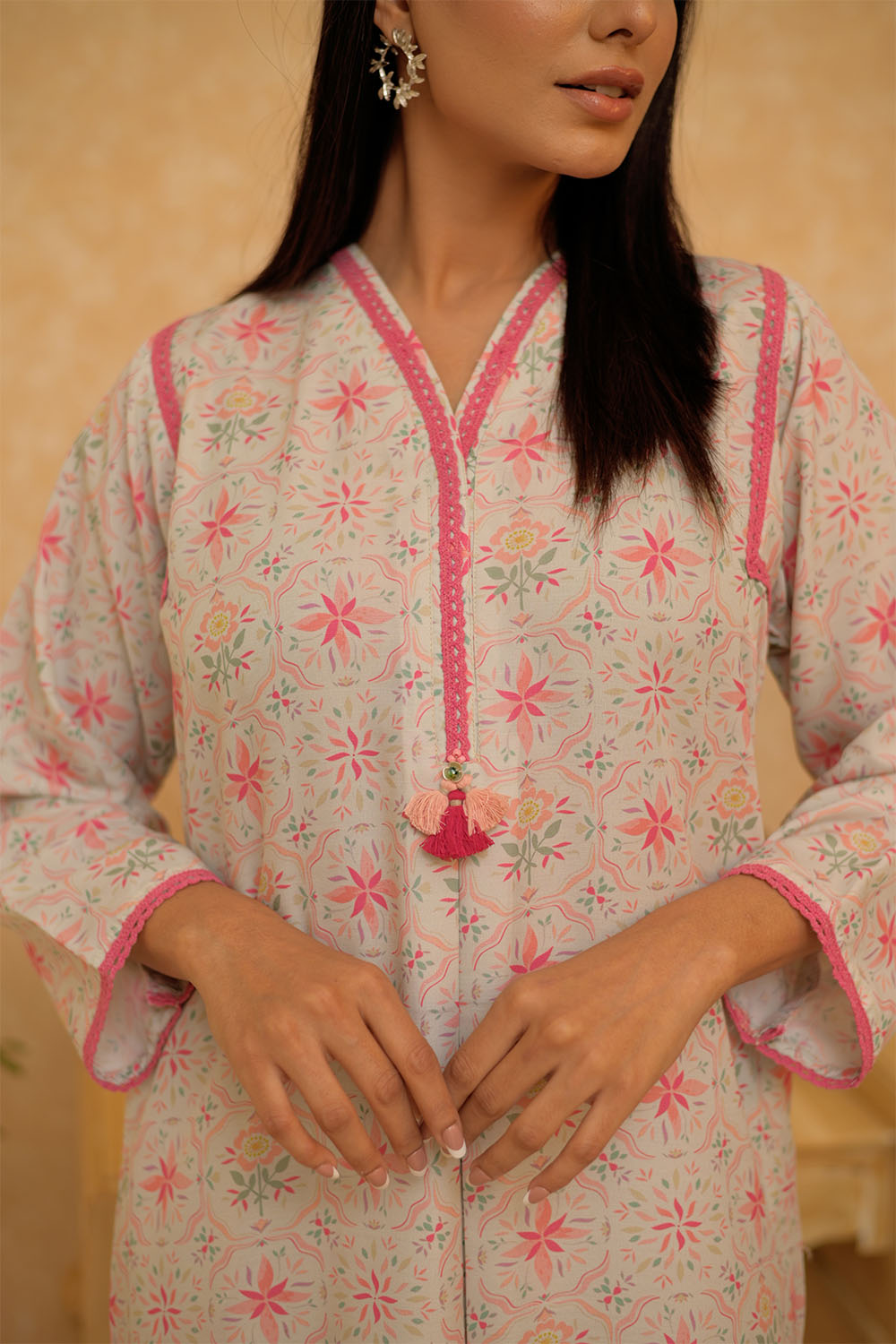 SN-02937 | Light Green & Multicolor | Casual 2 Piece Suit | Polyester Lawn Printed
