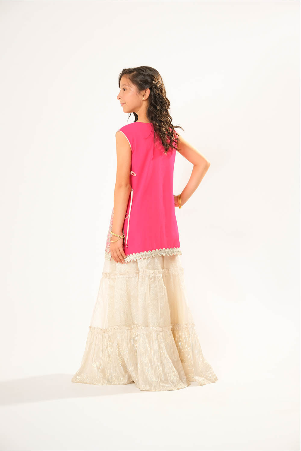 Senorita  | Shocking Pink & Fawn | Formal 3 Piece Suit |