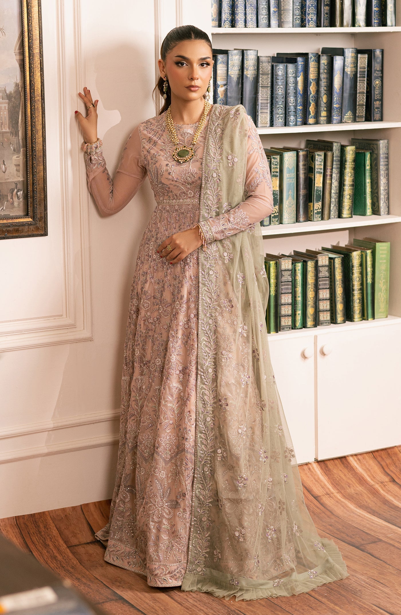 Zarif Embroidered Raw Silk Unstitched 3Pc Suit ZRW 03 ADELINE