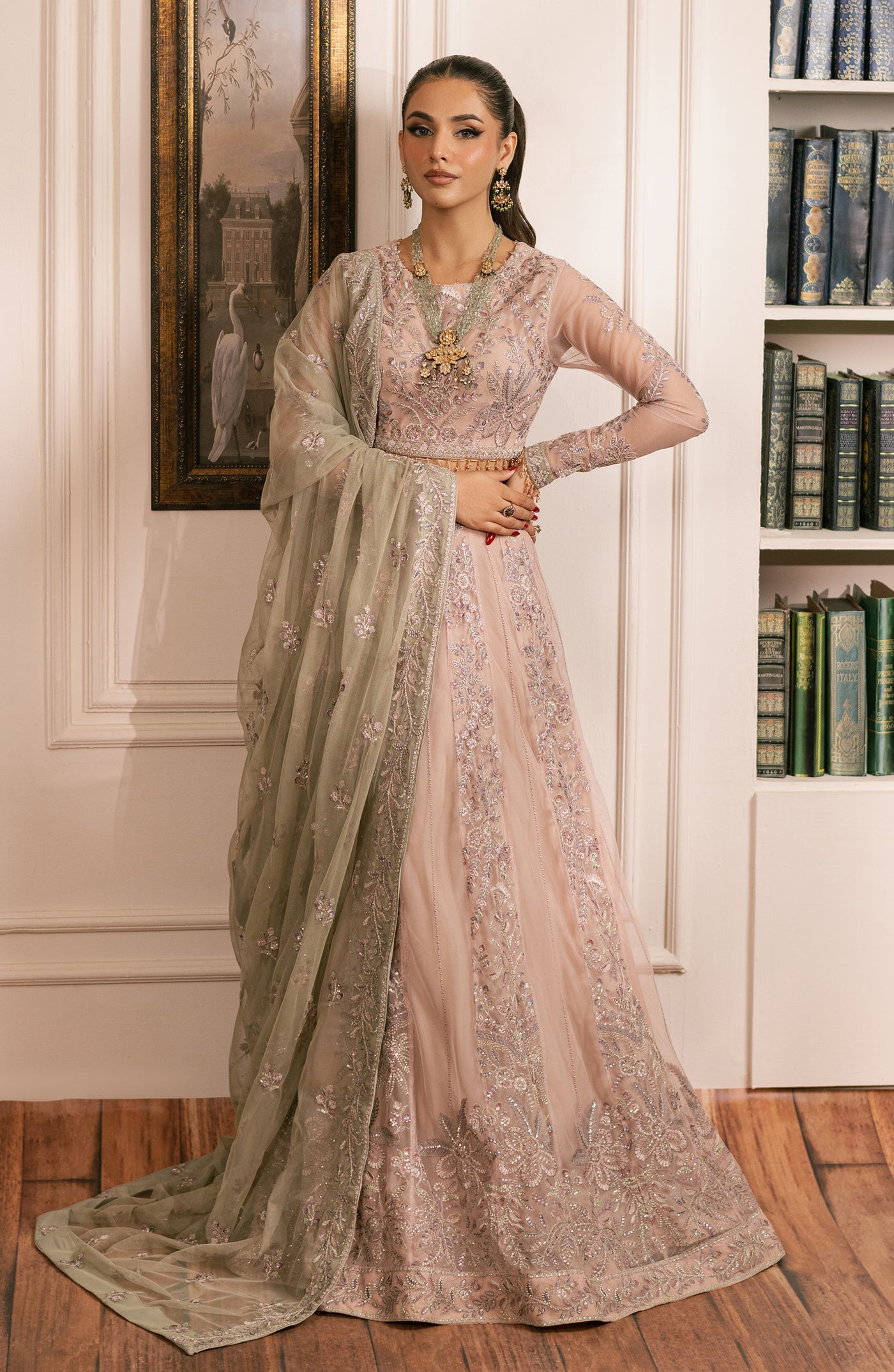 Zarif Embroidered Raw Silk Unstitched 3Pc Suit ZRW 03 ADELINE