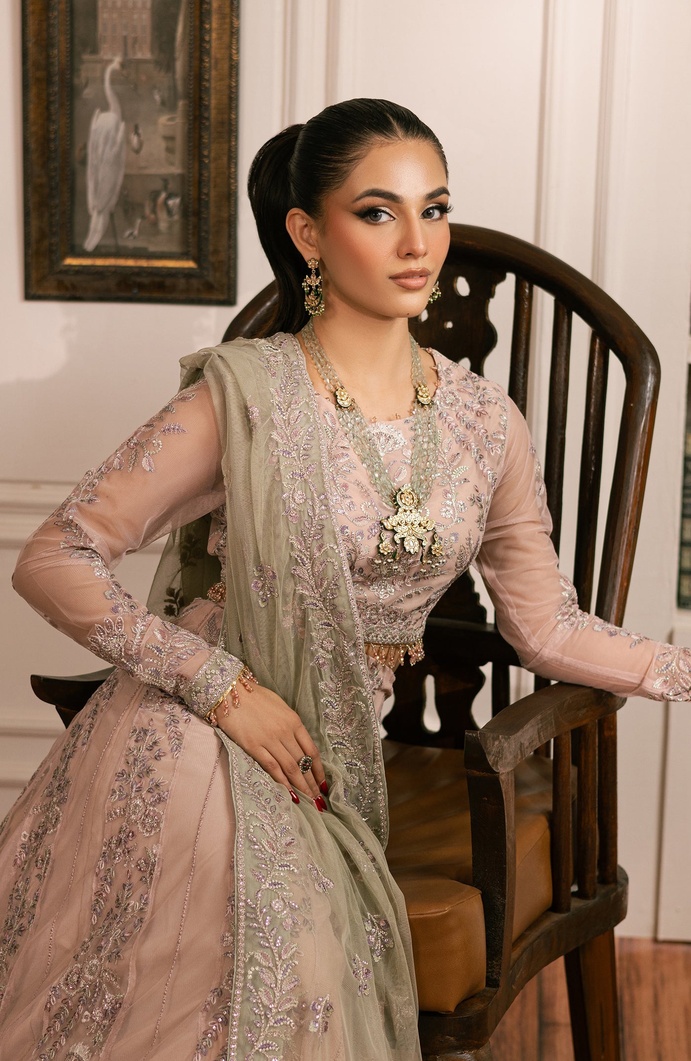 Zarif Embroidered Raw Silk Unstitched 3Pc Suit ZRW 03 ADELINE