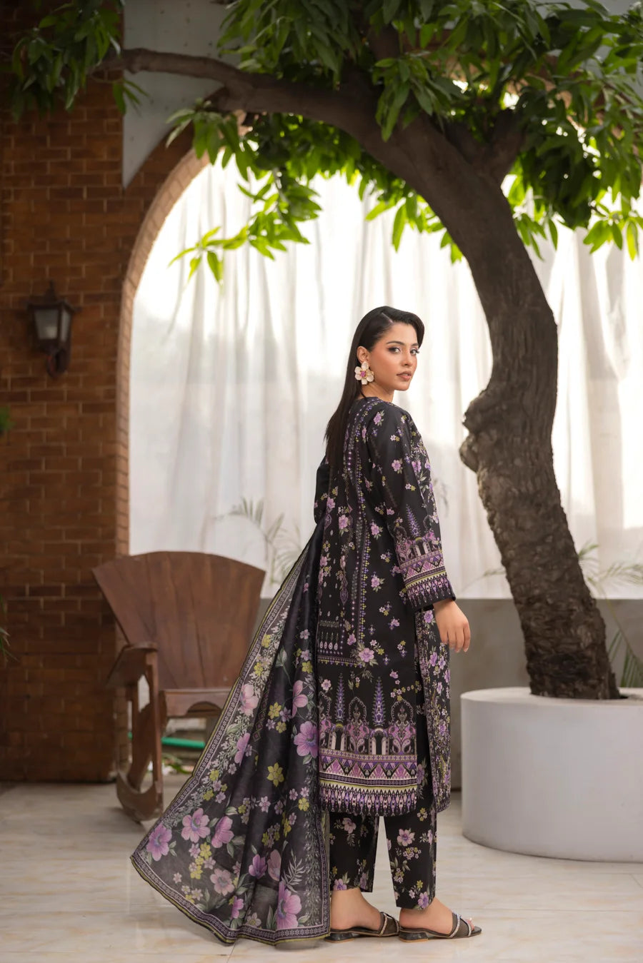 Zeenat Pret Zinnia - 3 PC Printed Dress