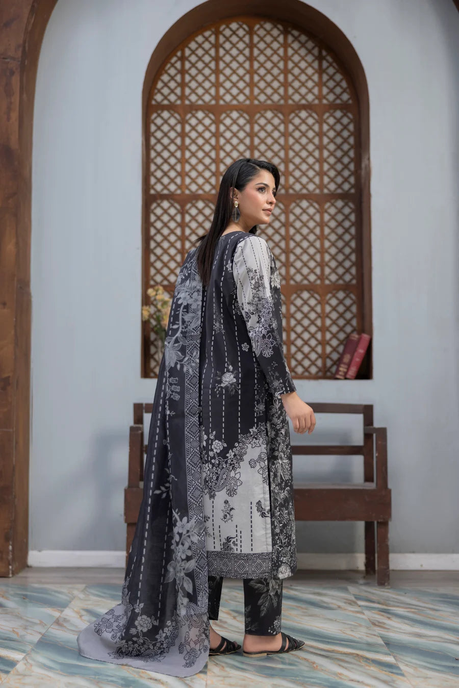 Zeenat Pret Rivaan - 3 PC Printed Dress