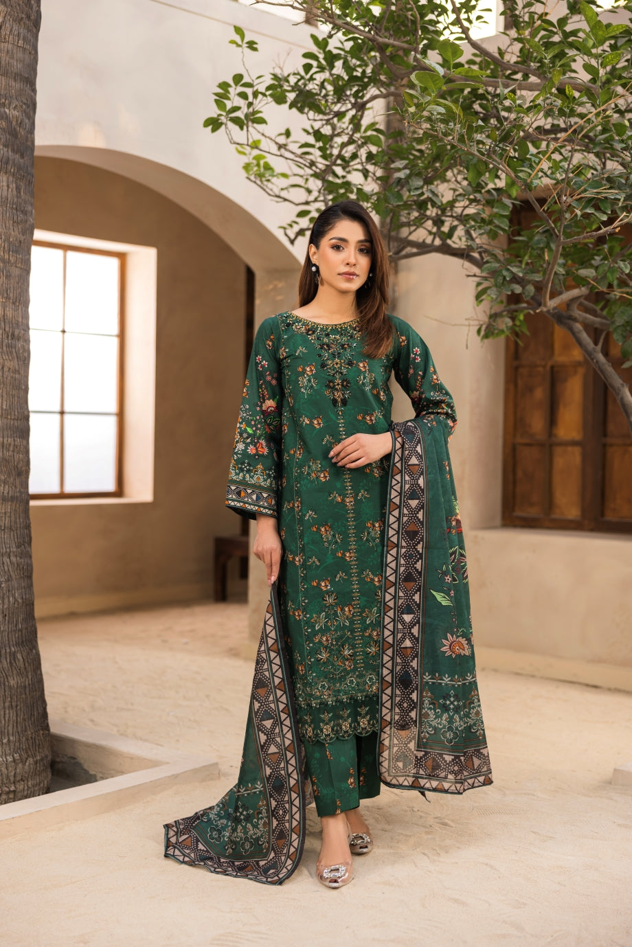 Zeenat Pret Orion - 3PC PRINTED DRESS