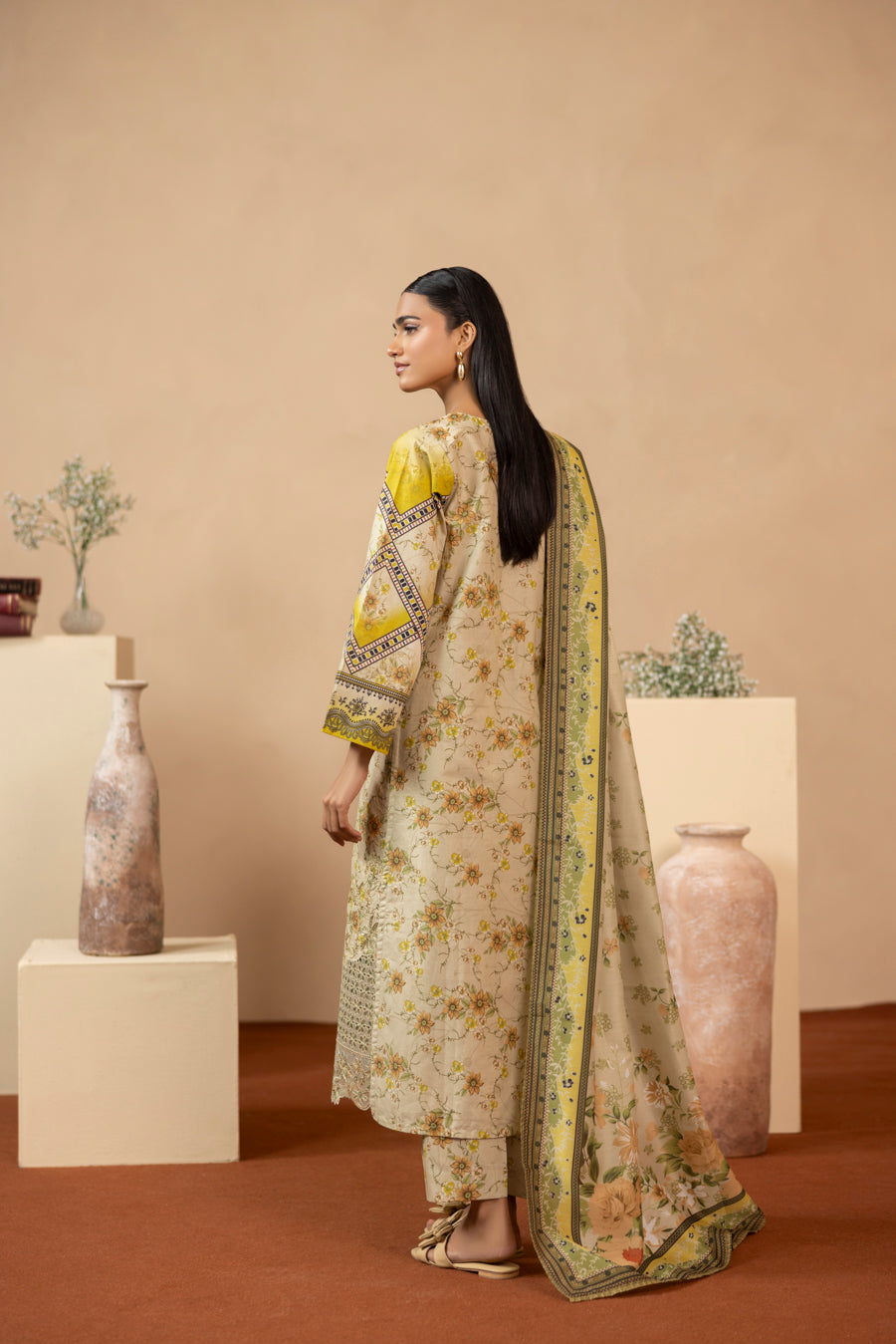 Zeenat Pret Raniya - 3 PC Printed Dress