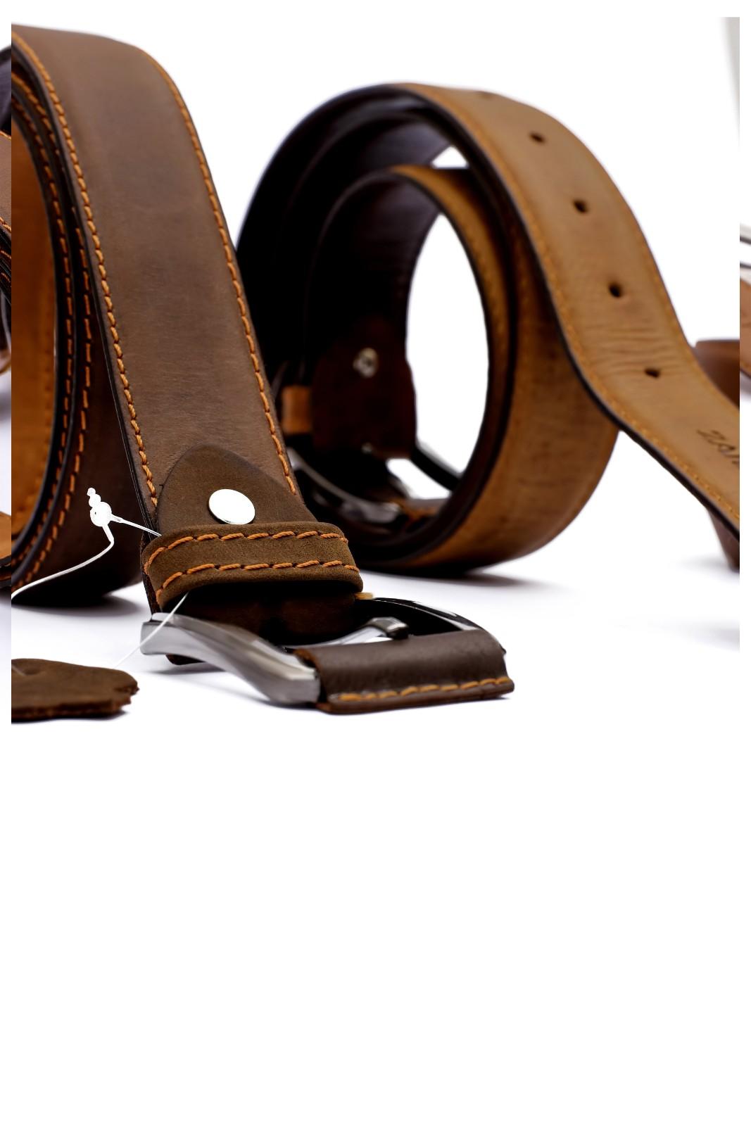 Crazy Leather Dress Belt