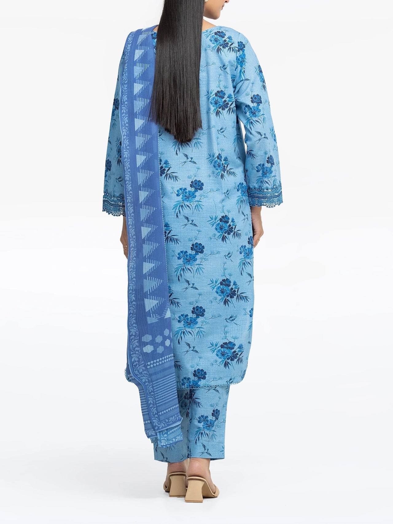 ED-Pret 3Pc Embroidered Khaddar Suit