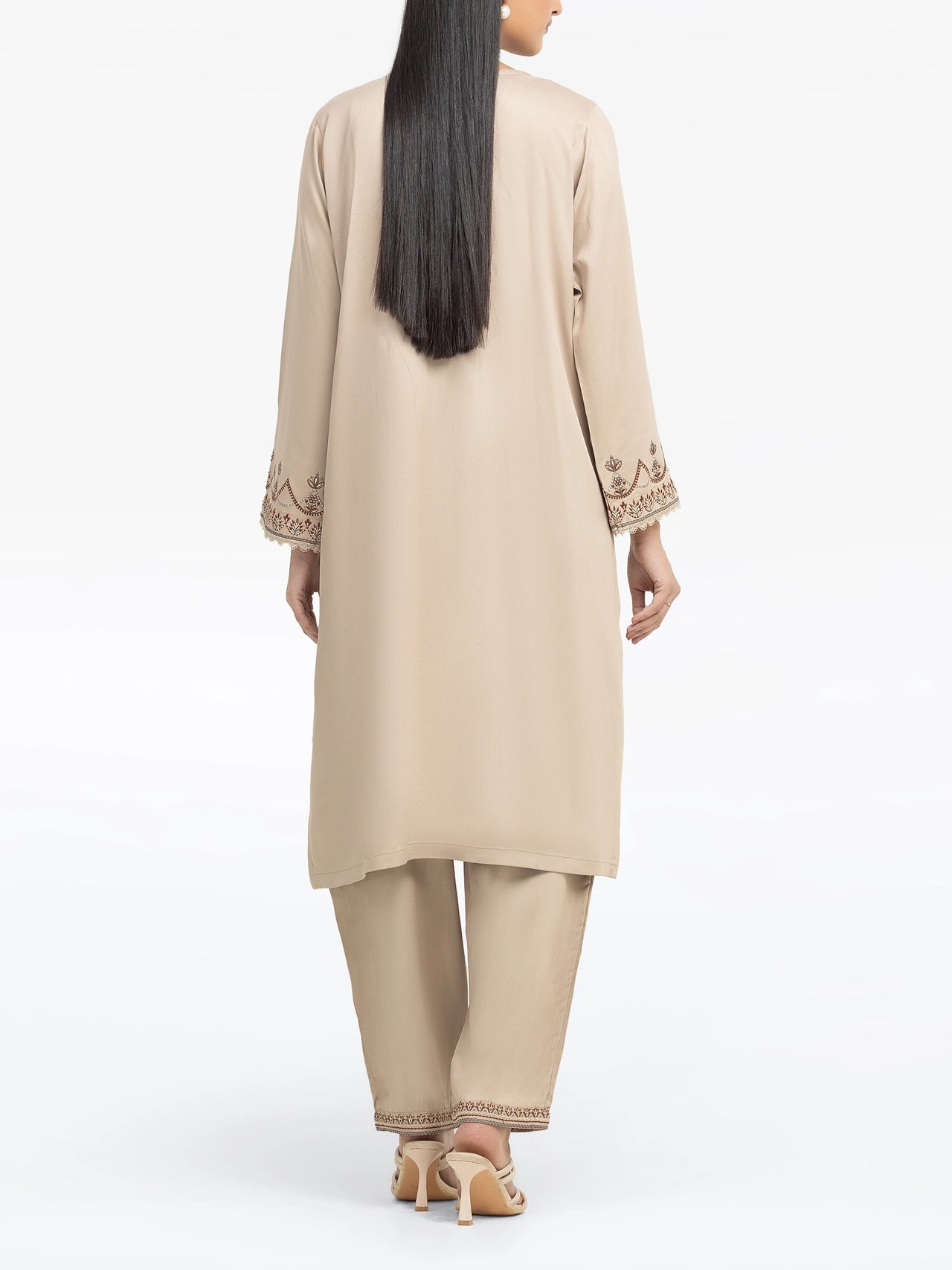 ED-Pret 2Pc Embroidered Twill Viscose Shirt Trouser