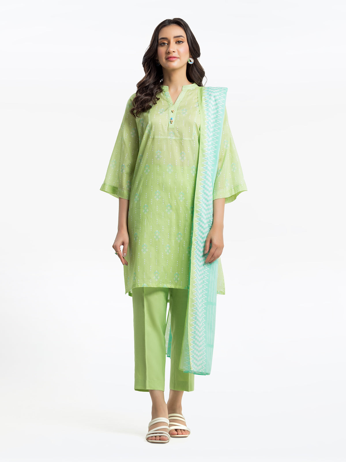 ED-Pret 3Pc Printed Lawn Suit -