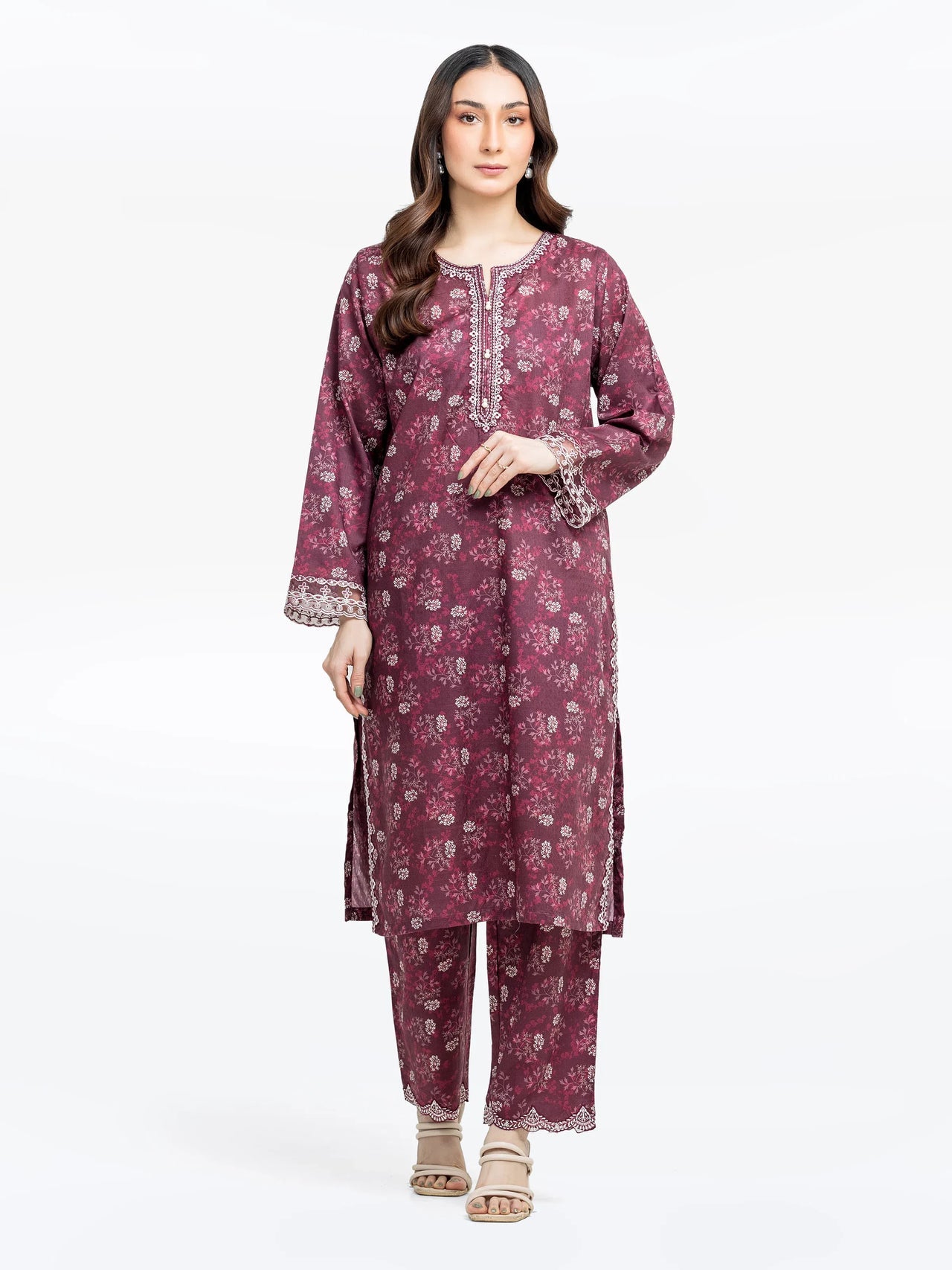 ED-Pret 2Pc Embroidered Dobby Co-Ord Set