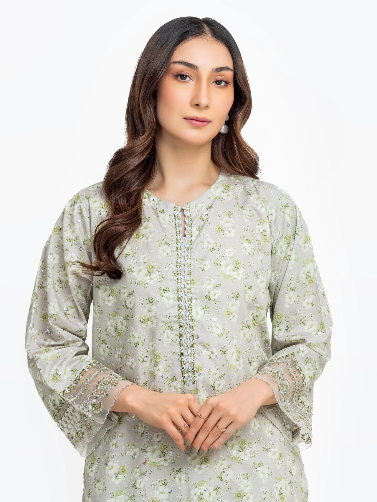 ED-Pret 2Pc Embroidered Dobby Shirt Trouser