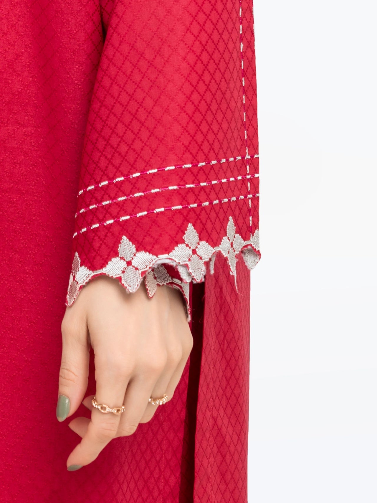 ED-Pret 2Pc Embroidered Dobby Shirt Trouser