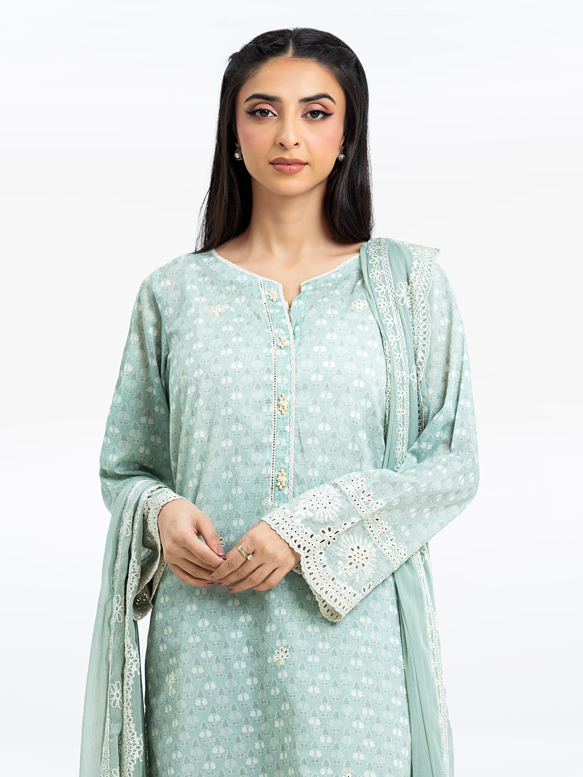 ED-Pret 3Pc Embroidered Lawn Suit