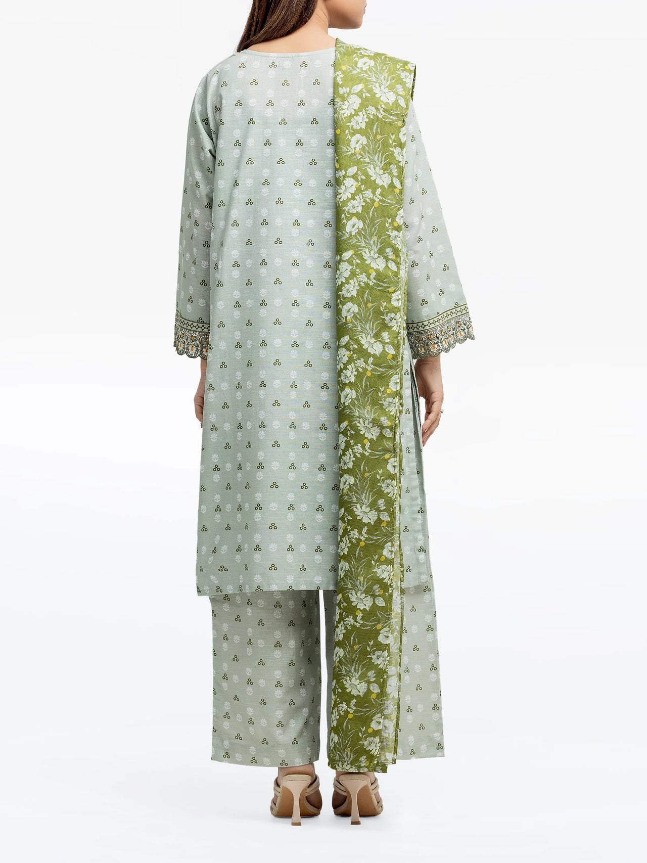 ED-Pret 3Pc Embroidered Khaddar Suit