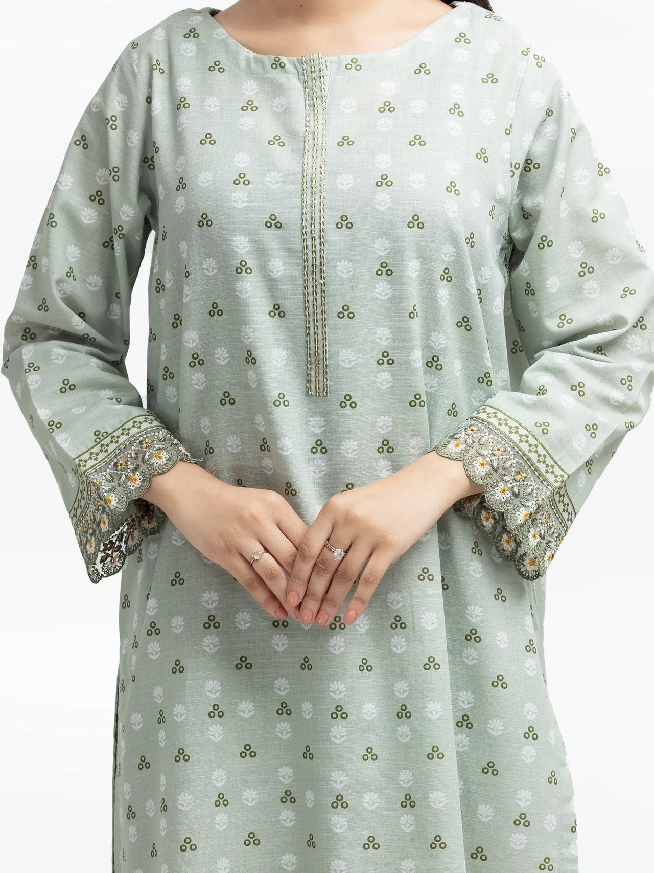ED-Pret 3Pc Embroidered Khaddar Suit