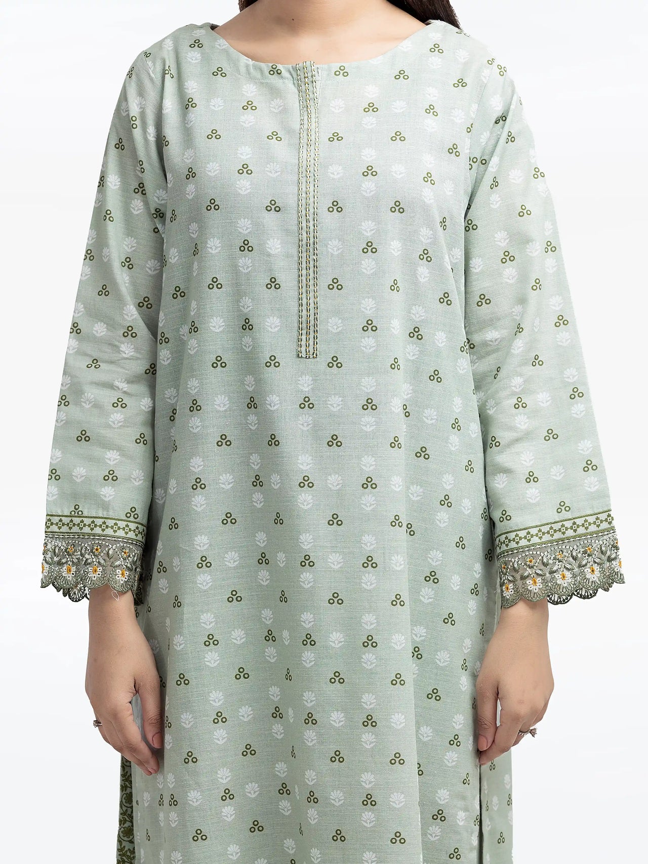 ED-Pret 3Pc Embroidered Khaddar Suit