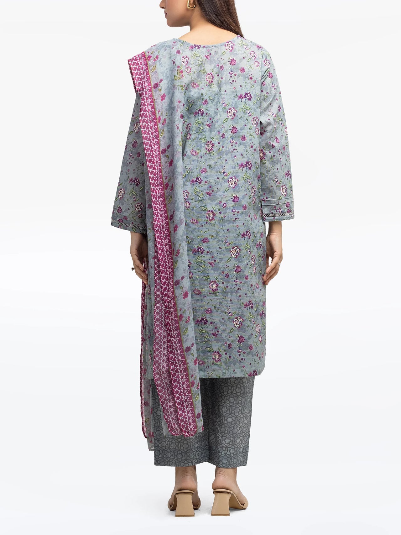 ED-Pret 3Pc Printed Khaddar Suit