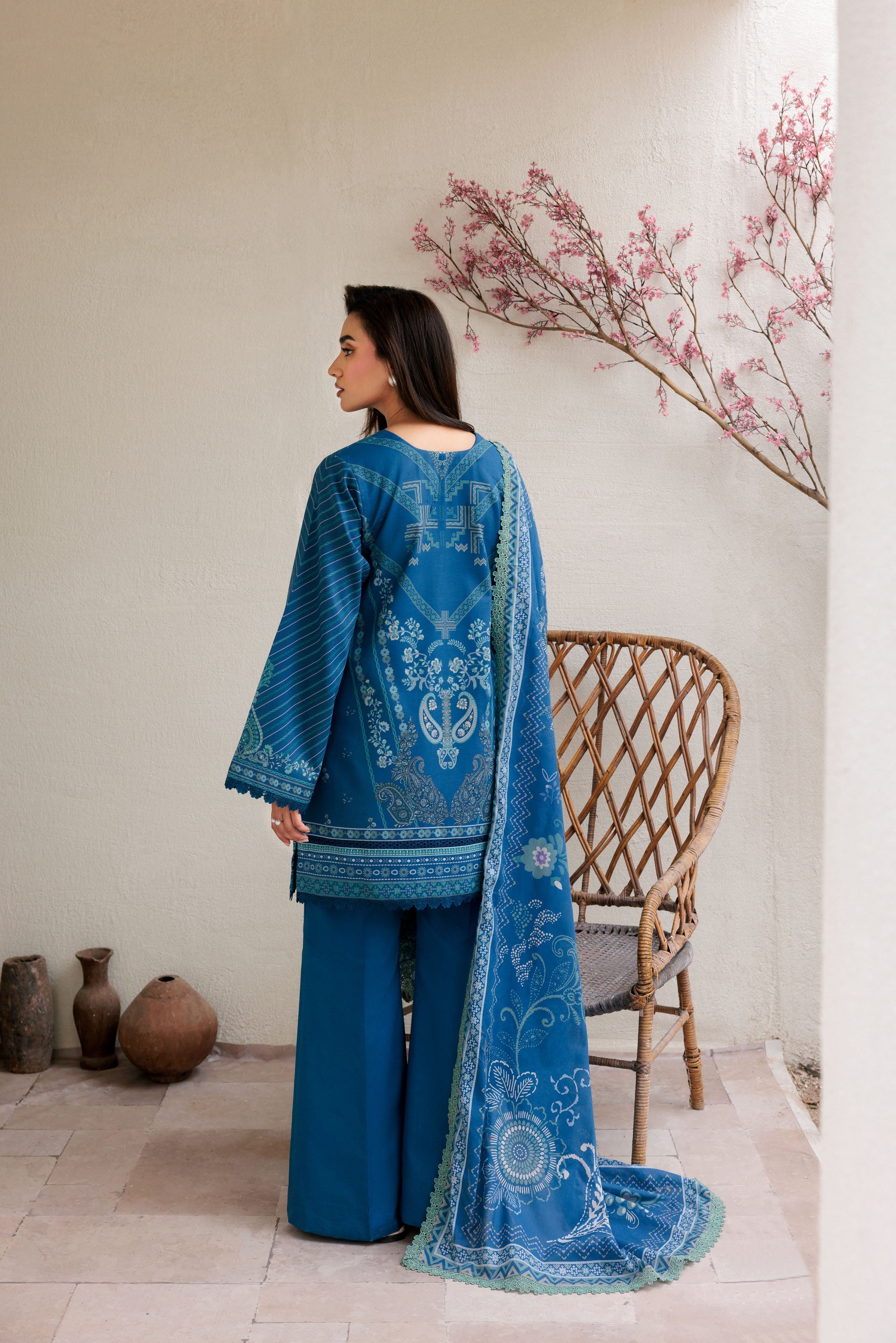 Florent Printed Lawn Suits Unstitched 3 Piece  - Summer Collection FDW - 1A