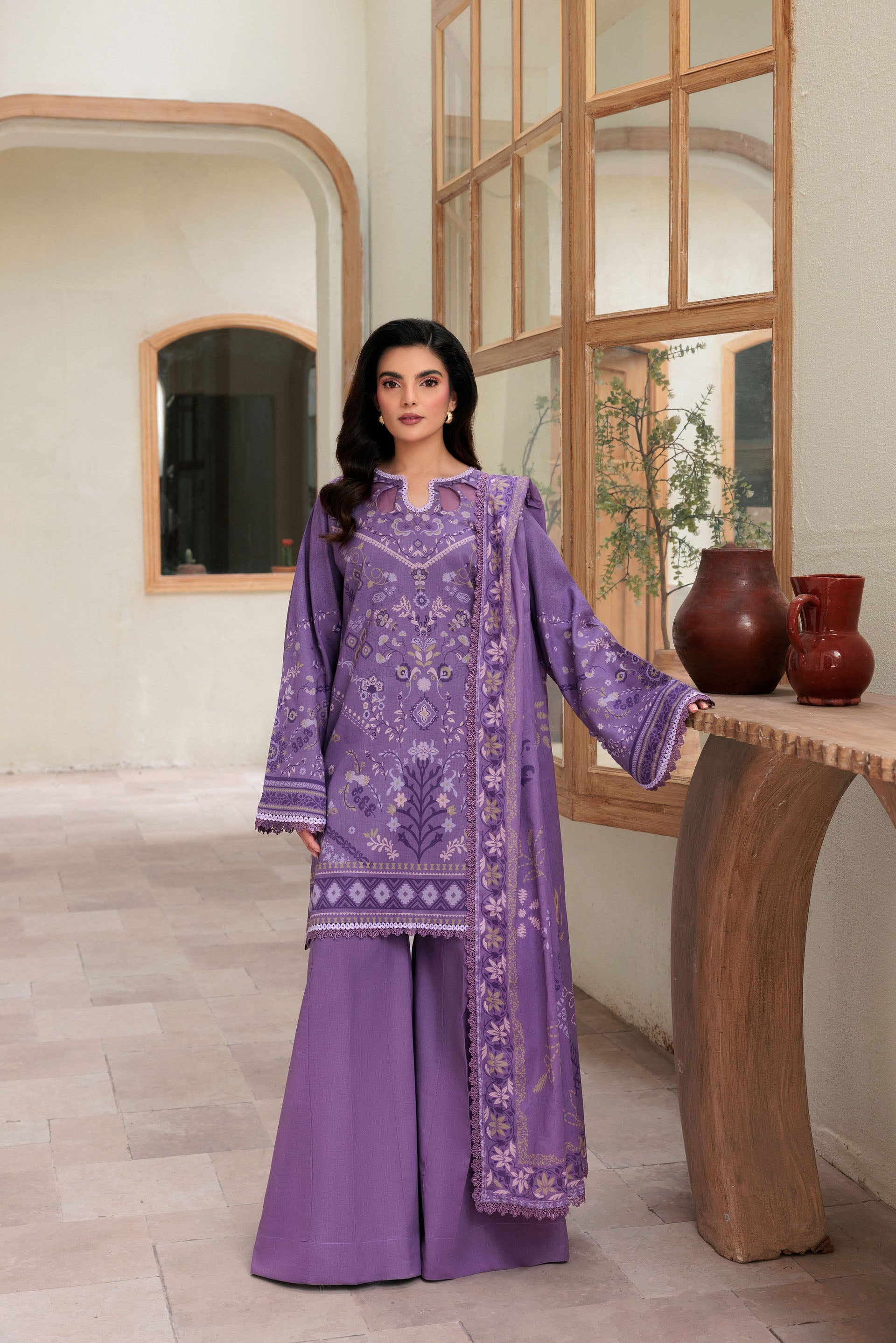 Florent Printed Lawn Suits Unstitched 3 Piece  - Summer Collection FDW - 4B