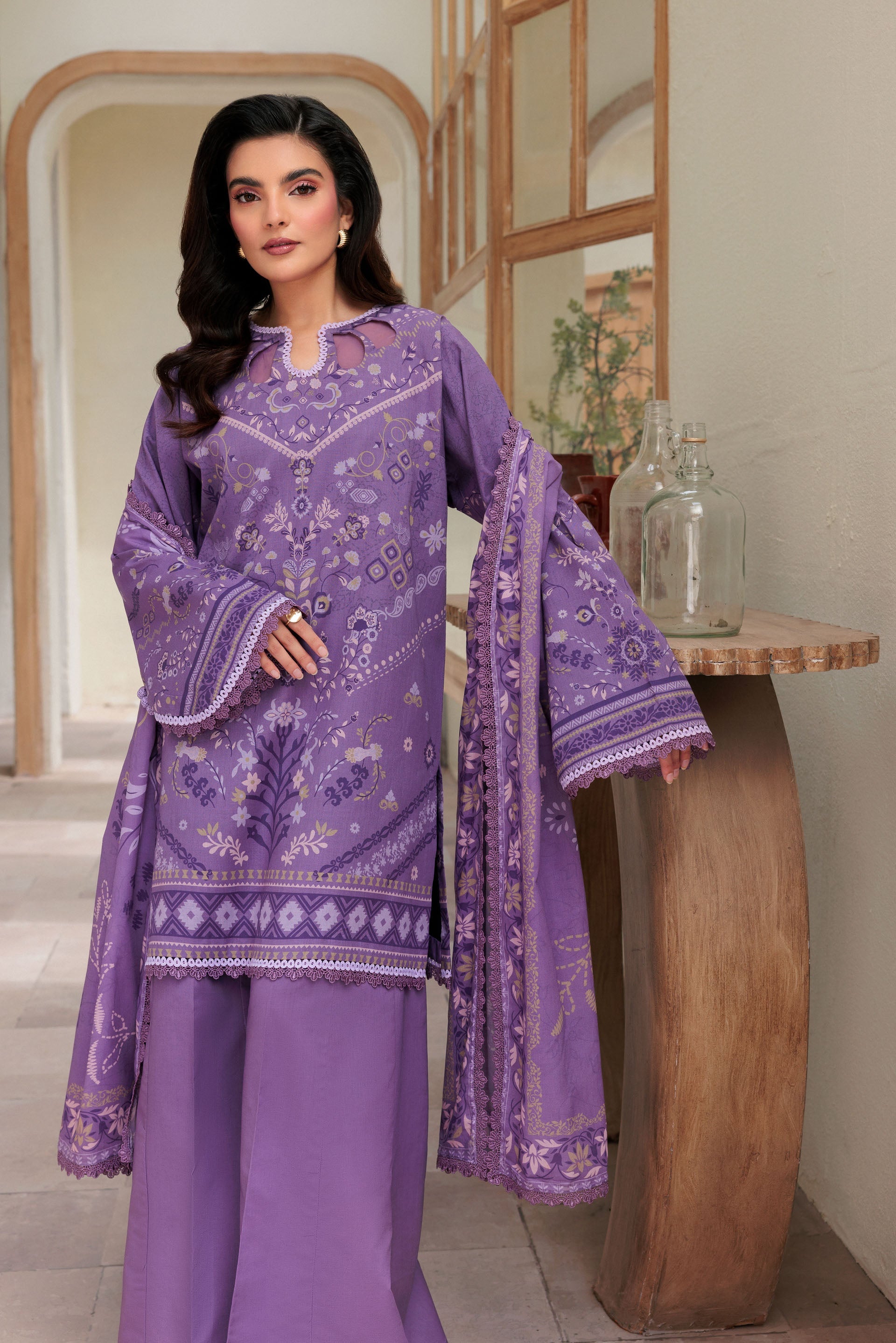 Florent Printed Lawn Suits Unstitched 3 Piece  - Summer Collection FDW - 4B