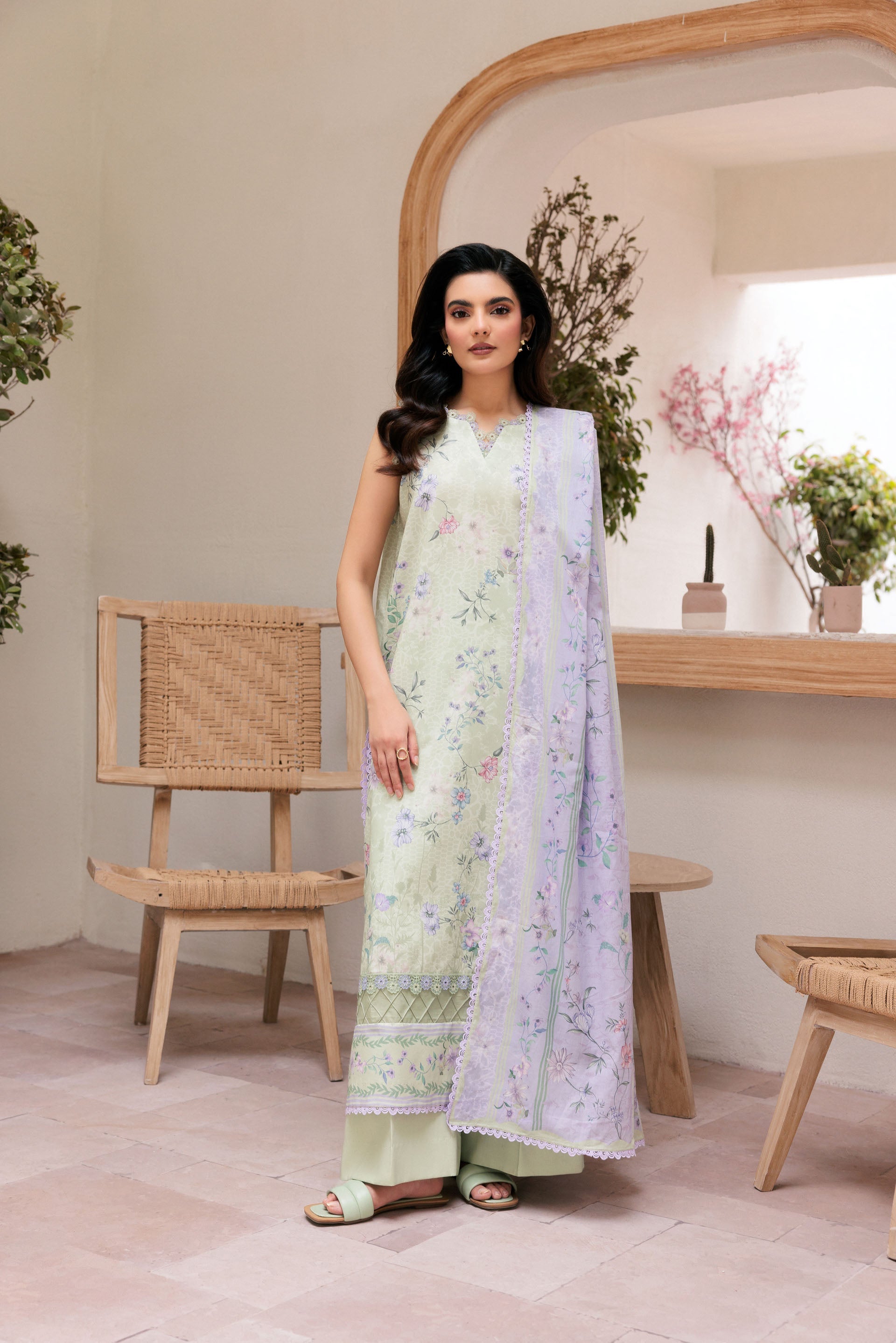 Florent Printed Lawn Suits Unstitched 3 Piece  - Summer Collection FDW - 6A