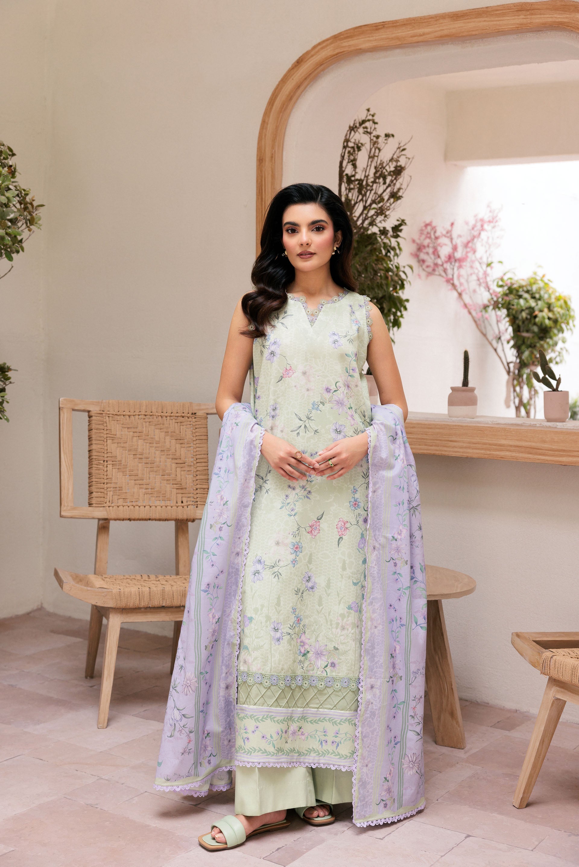 Florent Printed Lawn Suits Unstitched 3 Piece  - Summer Collection FDW - 6A