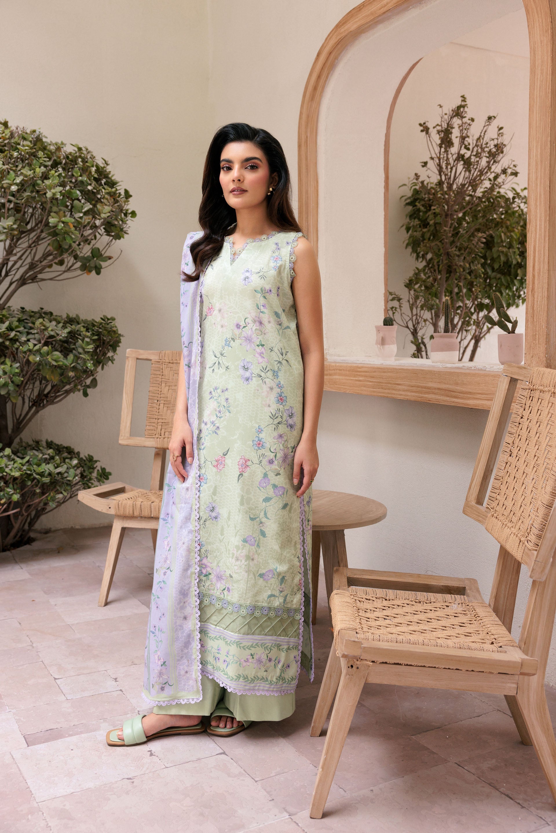 Florent Printed Lawn Suits Unstitched 3 Piece  - Summer Collection FDW - 6A