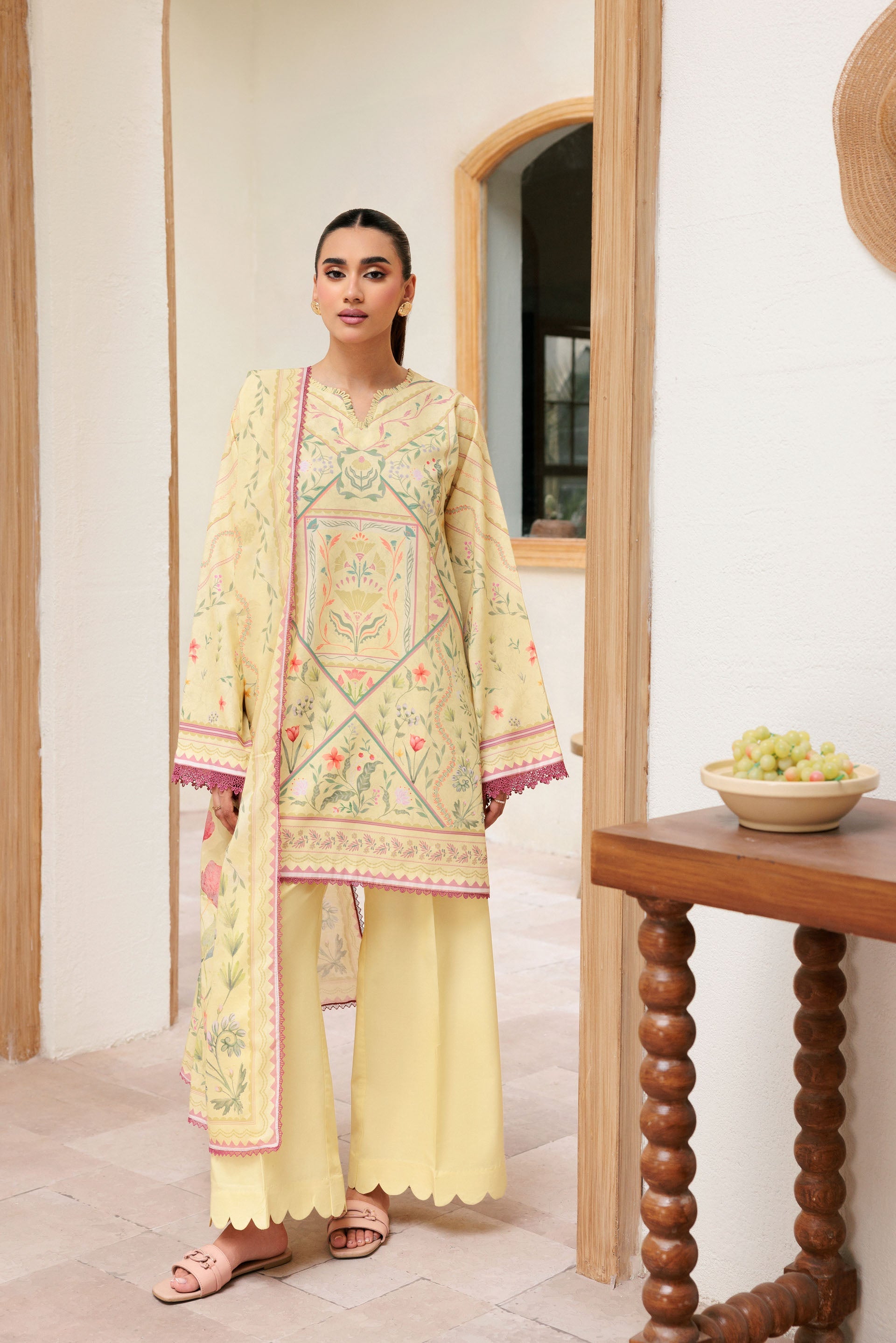 Florent Printed Lawn Suits Unstitched 3 Piece  - Summer Collection FDW - 7A