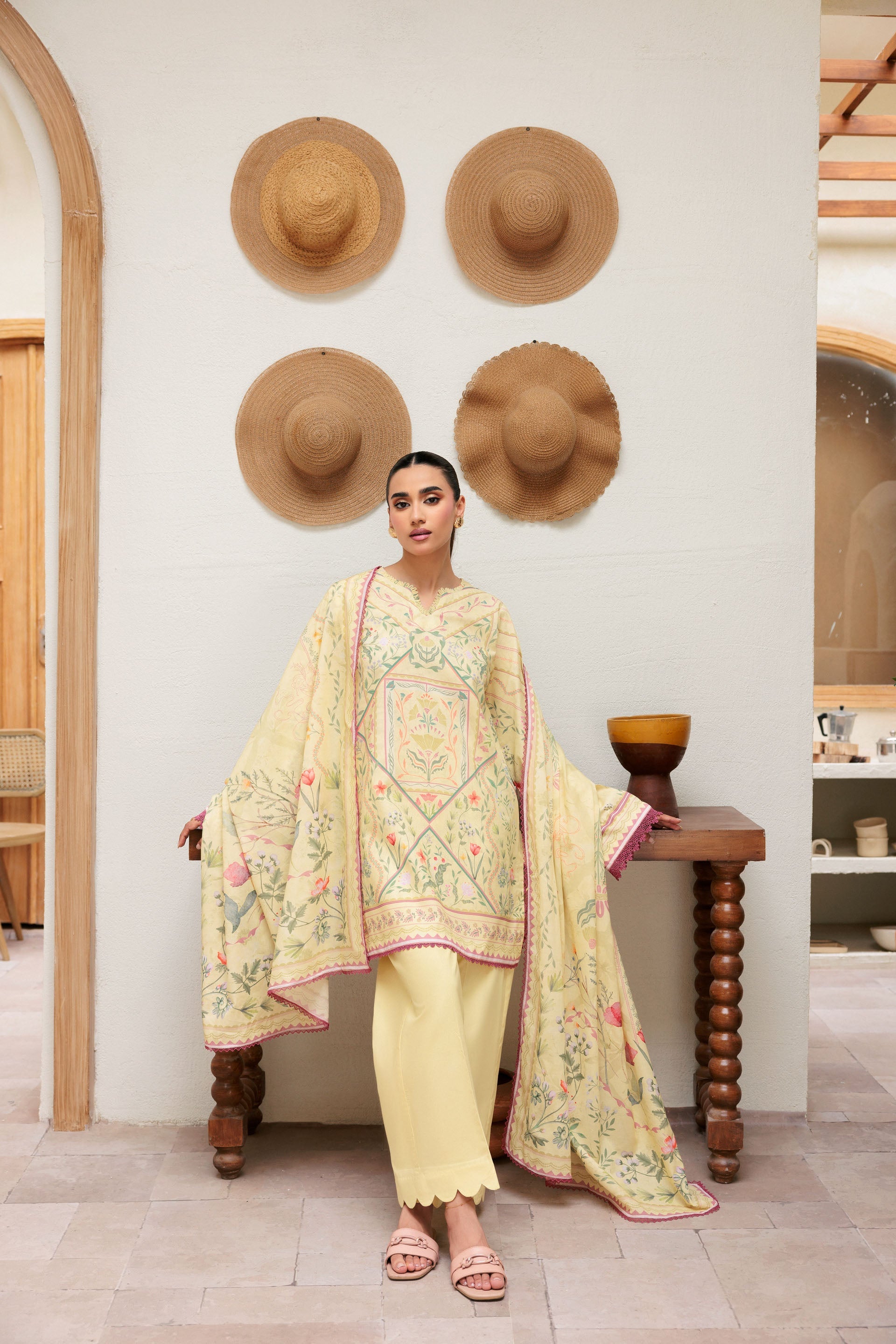 Florent Printed Lawn Suits Unstitched 3 Piece  - Summer Collection FDW - 7A