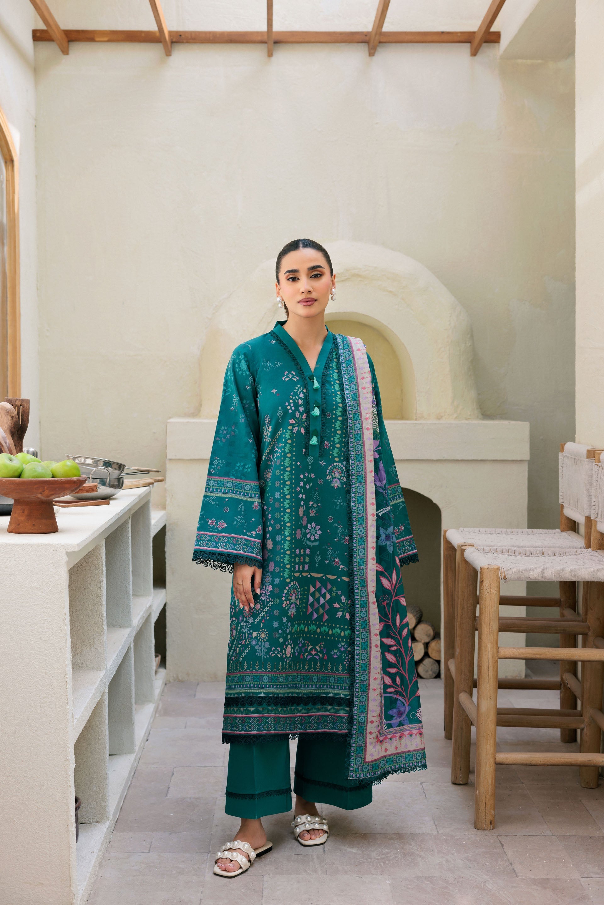 Florent Printed Lawn Suits Unstitched 3 Piece  - Summer Collection