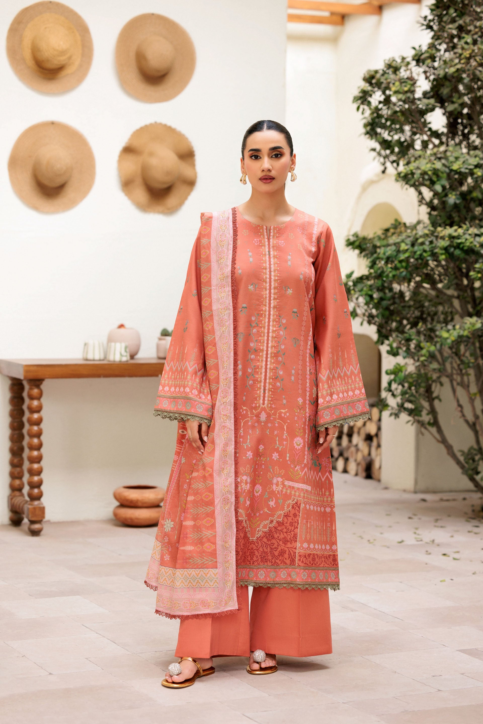 Florent Printed Lawn Suits Unstitched 3 Piece  - Summer Collection FDW - 3B