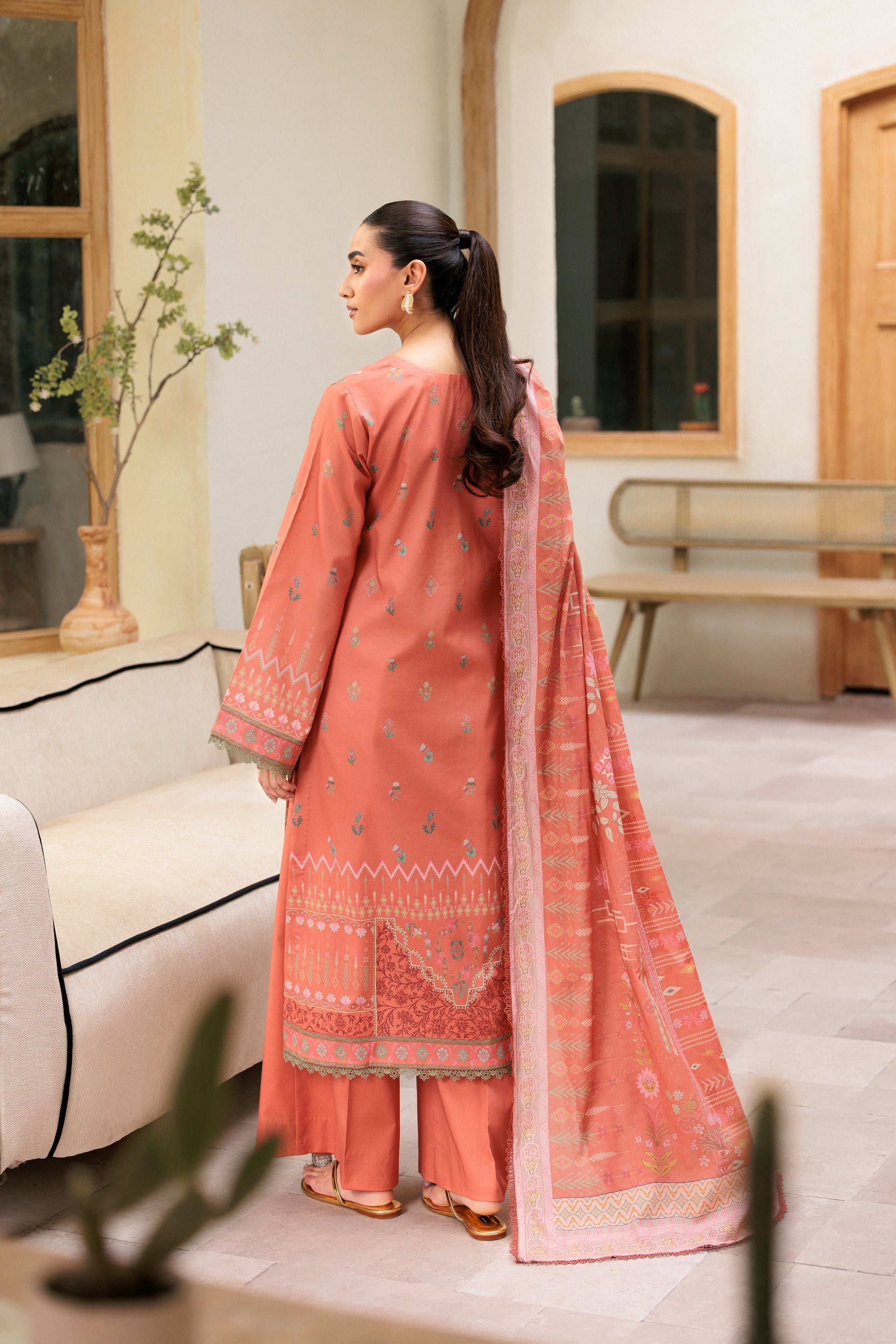 Florent Printed Lawn Suits Unstitched 3 Piece  - Summer Collection FDW - 3B