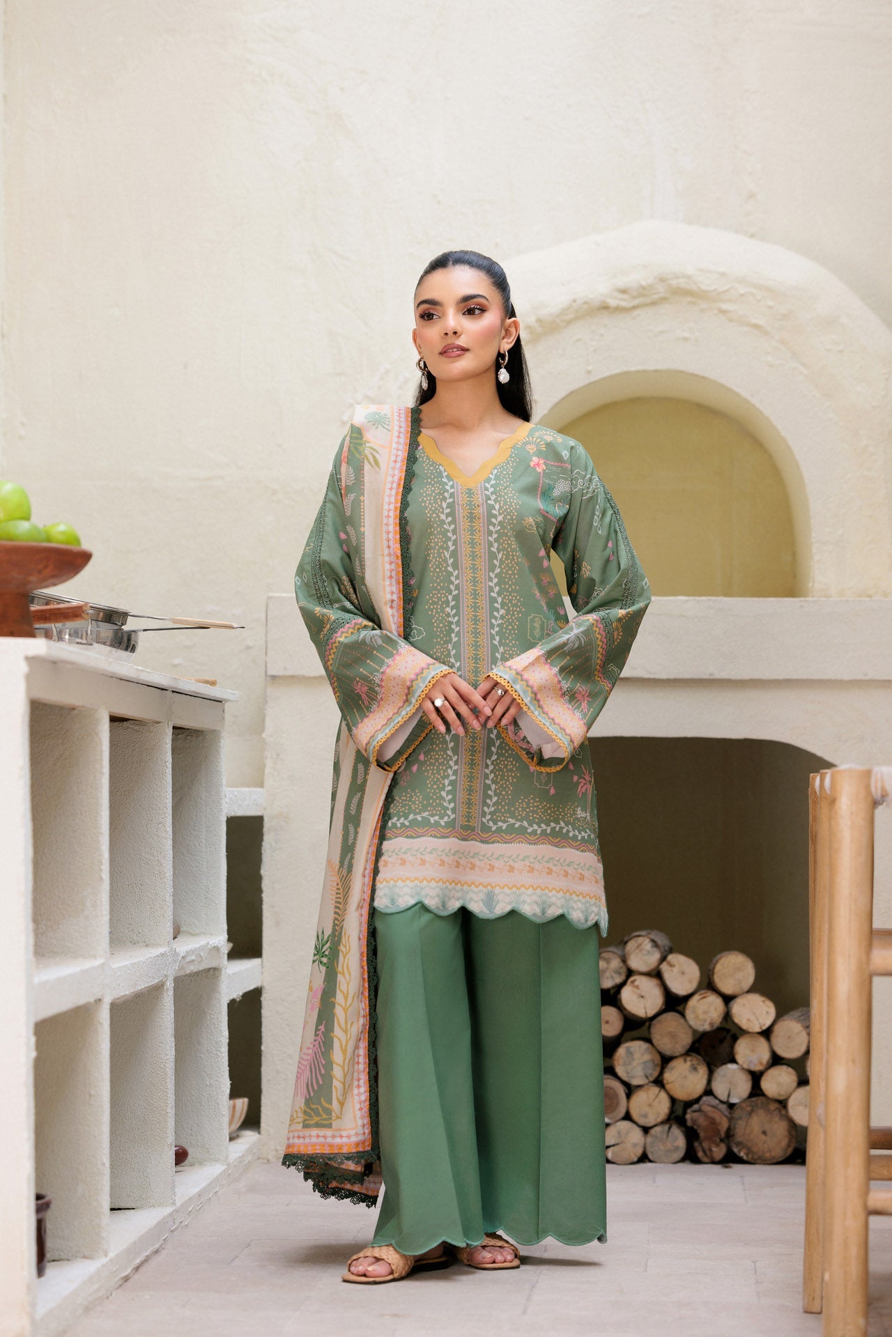 Florent Printed Lawn Suits Unstitched 3 Piece  - Summer Collection FDW - 9B