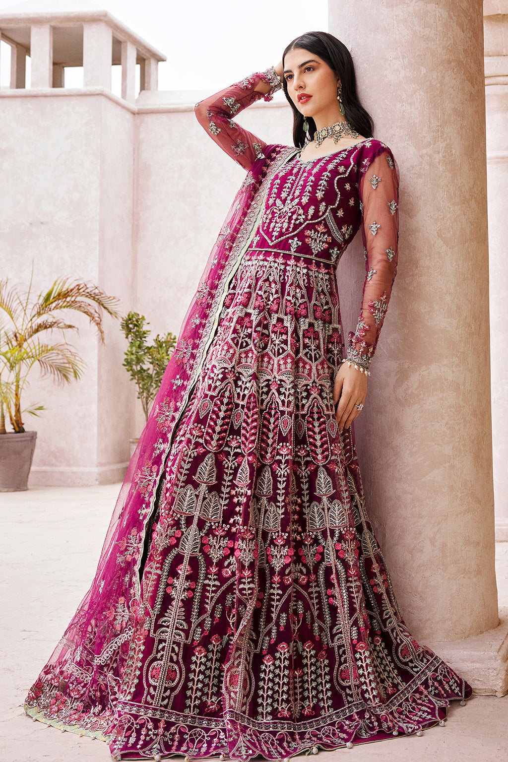 Mirha by Emaan Adeel Embroidered Net 3 Piece Suit MH-202