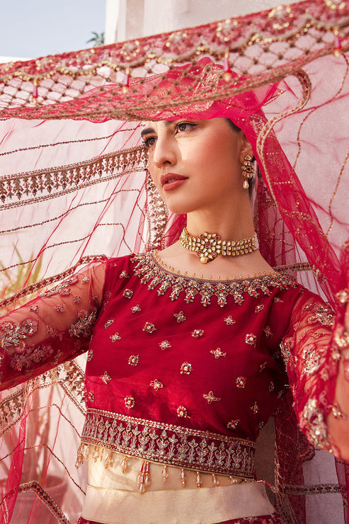 Mirha by Emaan Adeel Embroidered Net 3 Piece Suit MH-203