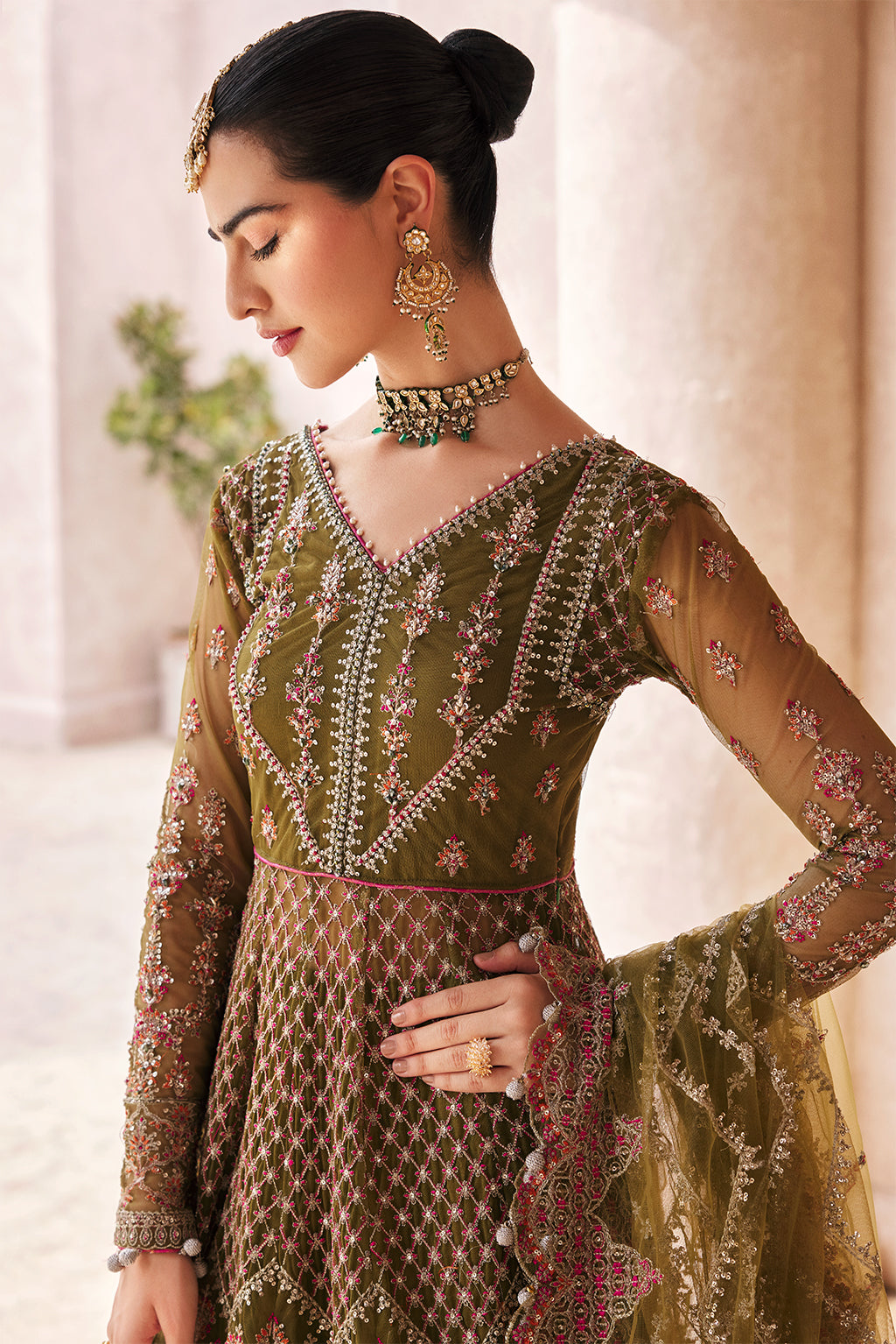 Mirha by Emaan Adeel Embroidered Net 3 Piece Suit MH-207