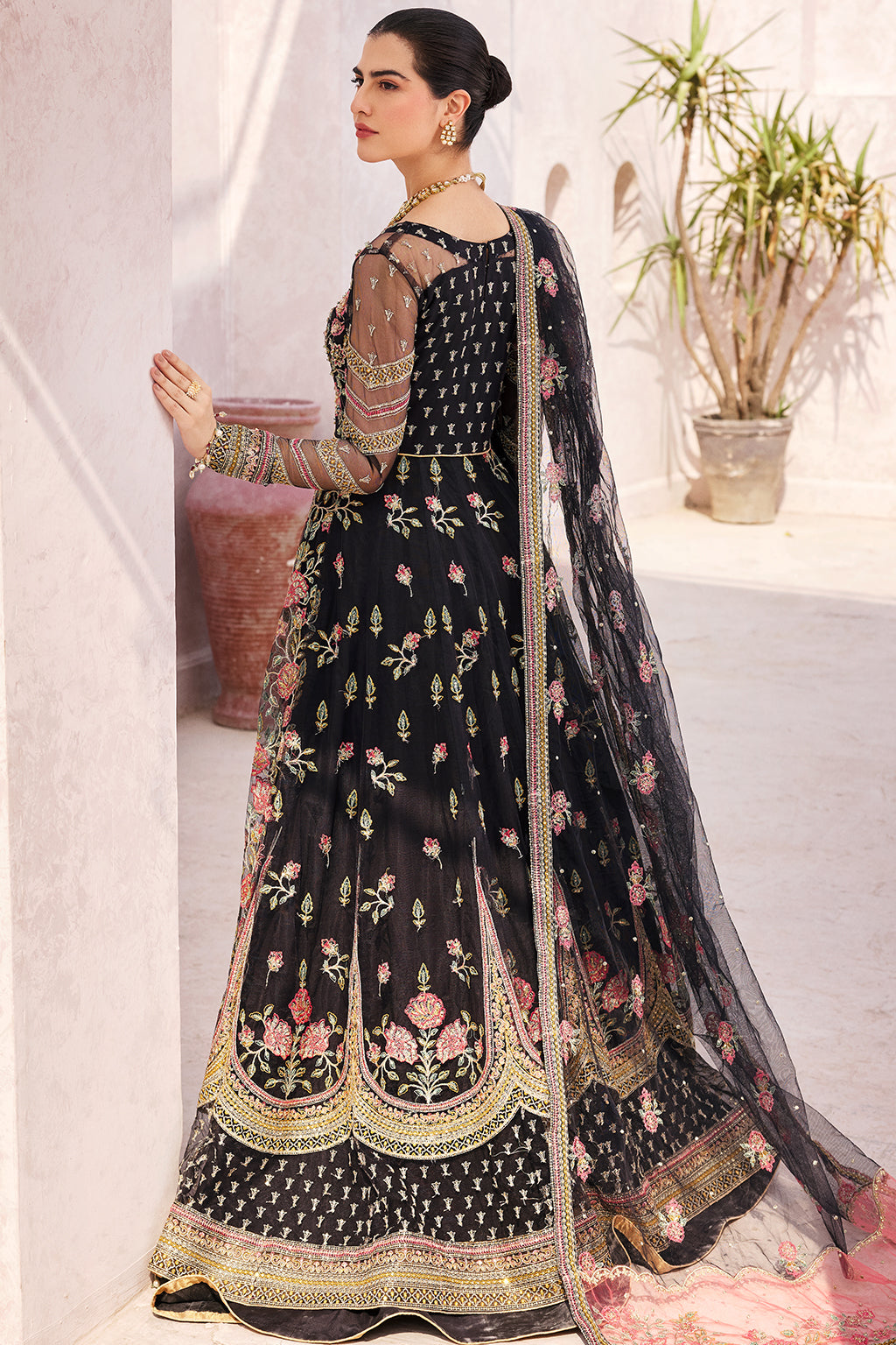 Mirha by Emaan Adeel Embroidered Net 3 Piece Suit MH-205