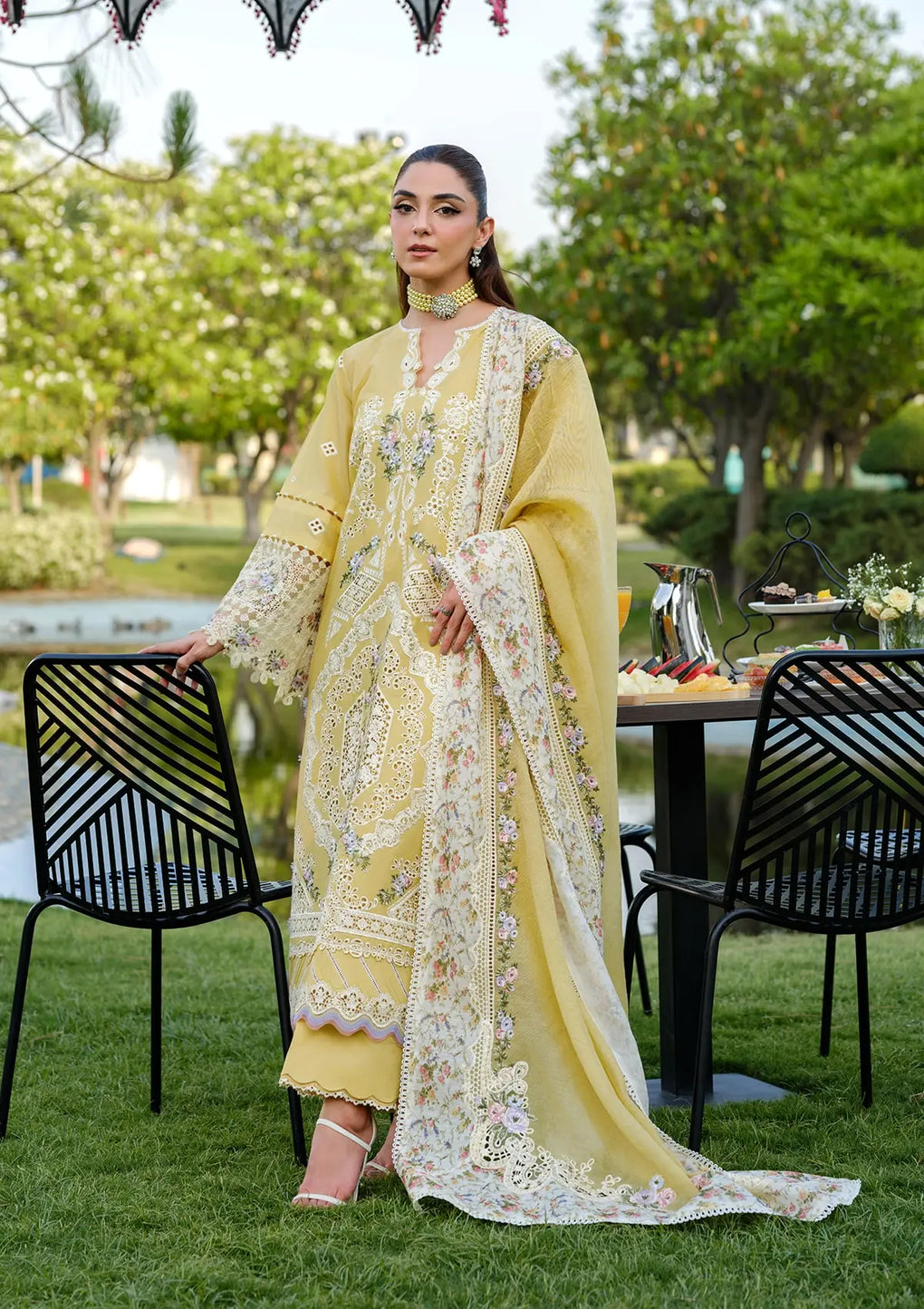 Elaf Embroidered Lawn Suits Unstitched 3 Piece DANDELION - Summer Collection