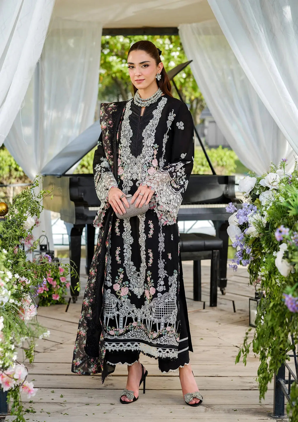 Elaf Embroidered Lawn Suits Unstitched 3 Piece SERENA